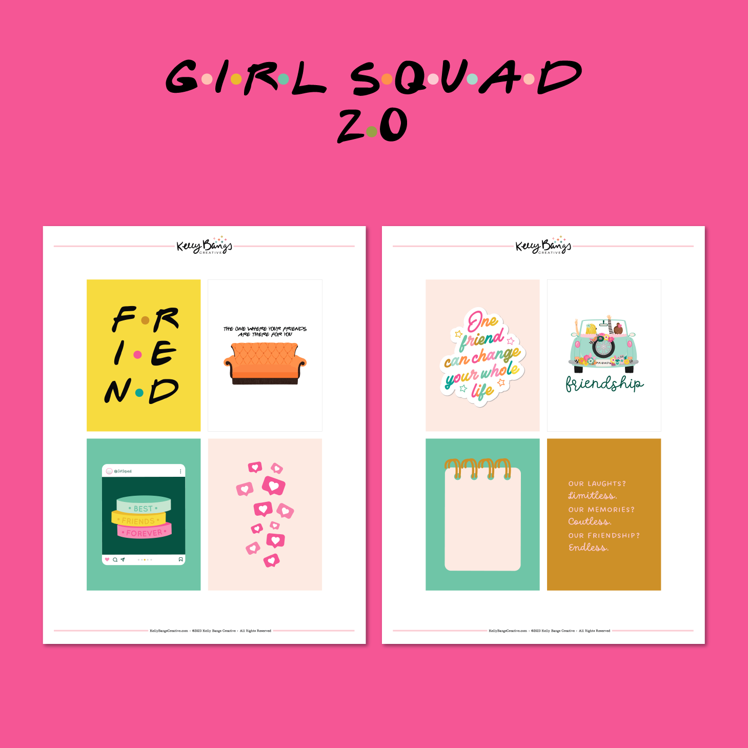 Girl Squad 2.0 Journal Cards