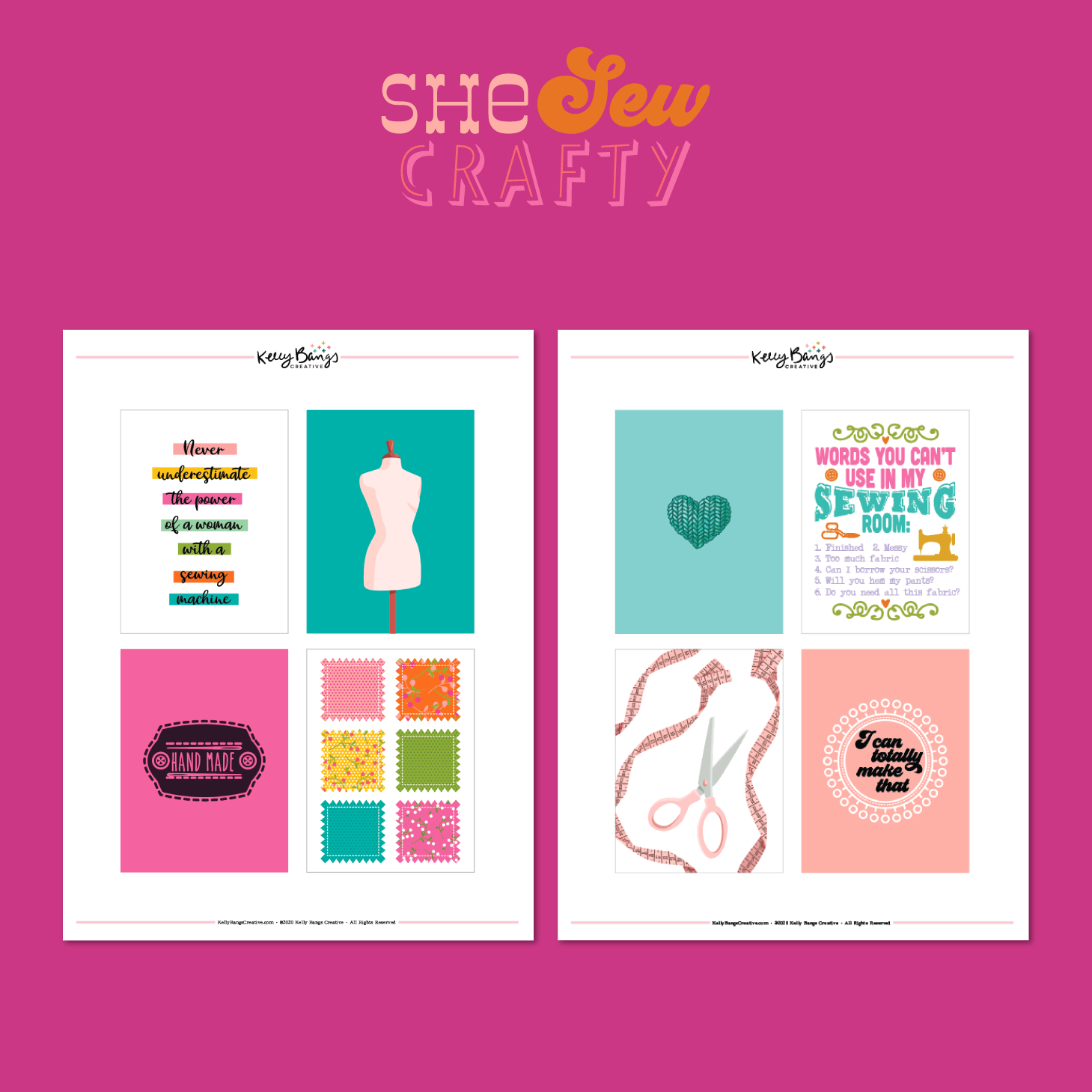 She Sew Crafty Journal Cards