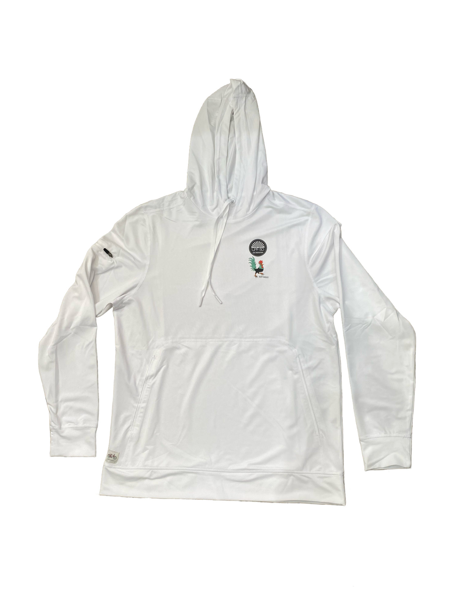 Men’s Rest Easy Hooded Sun Shirt / White