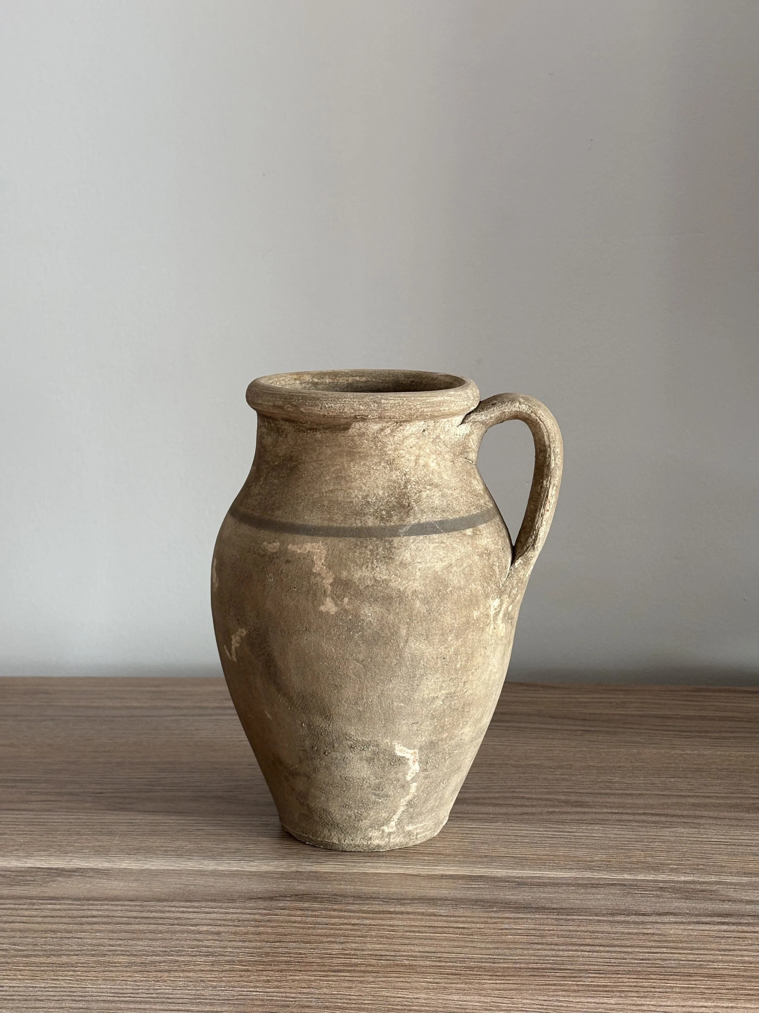 Vintage Primitive Turkish Clay Pot