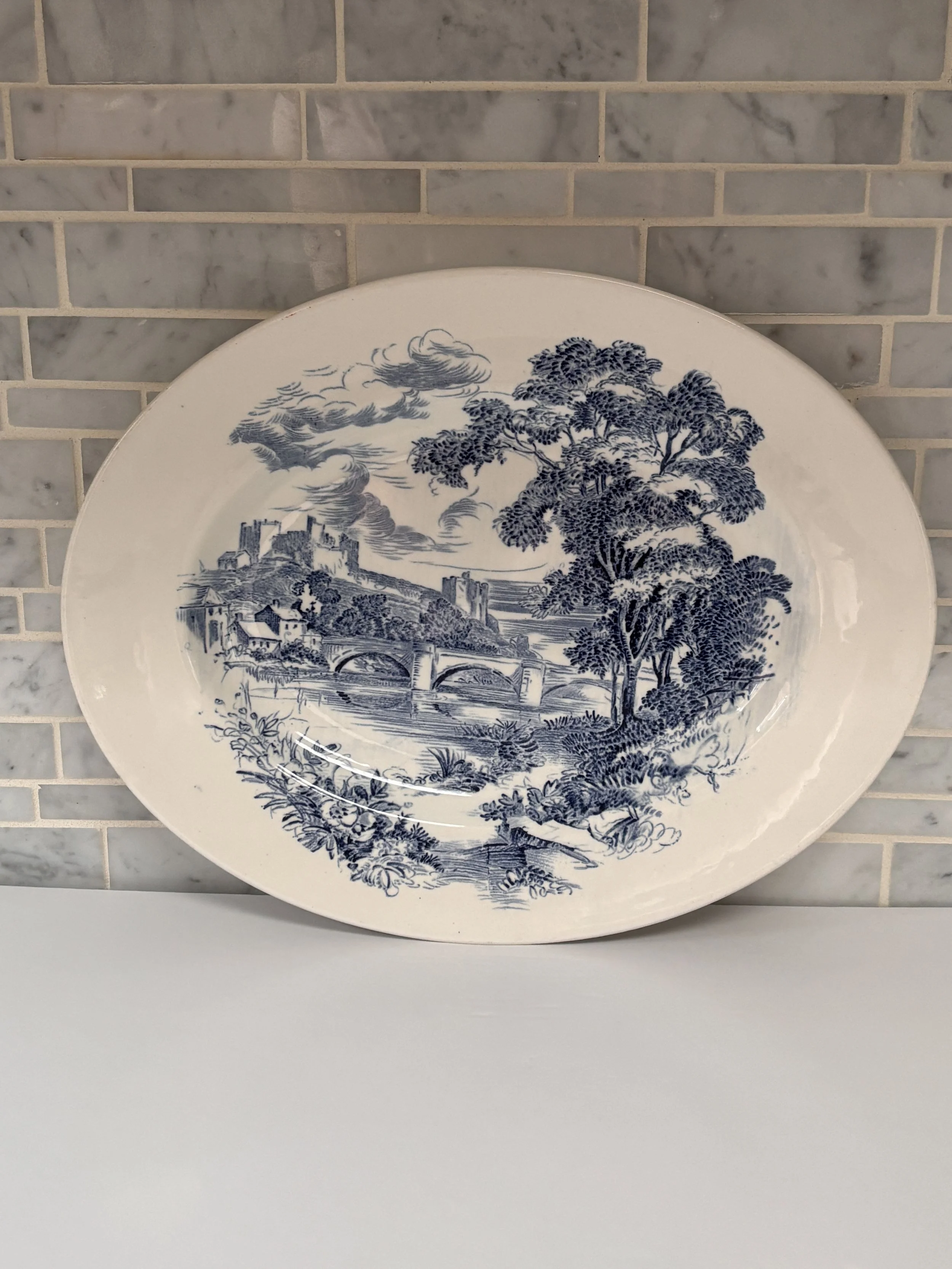 Vintage Enoch Wedgwood "Countryside" Enoch Wedgwood Oval Serving Platter