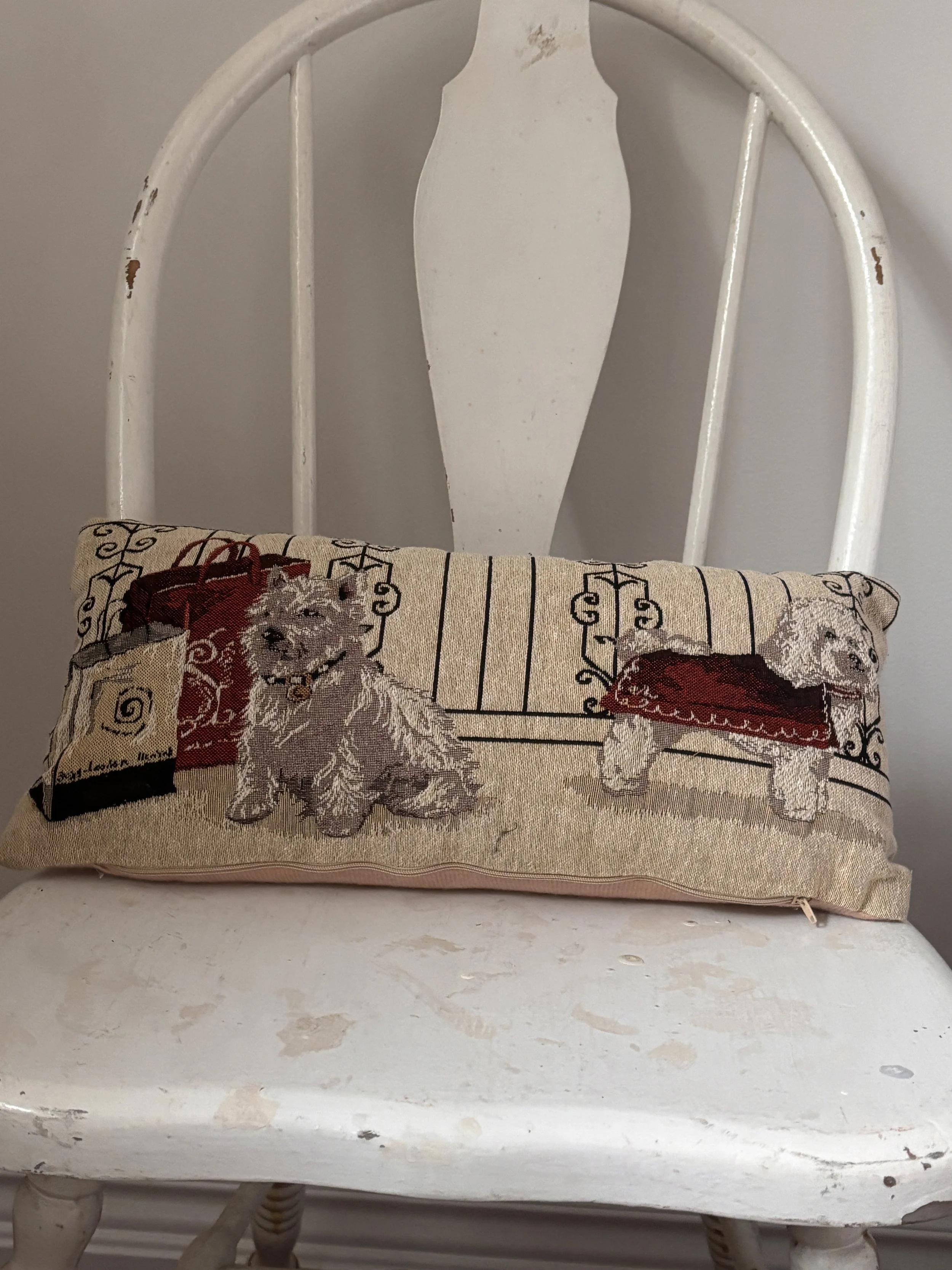 Vintage Lumber Tapestried Throw Pillow