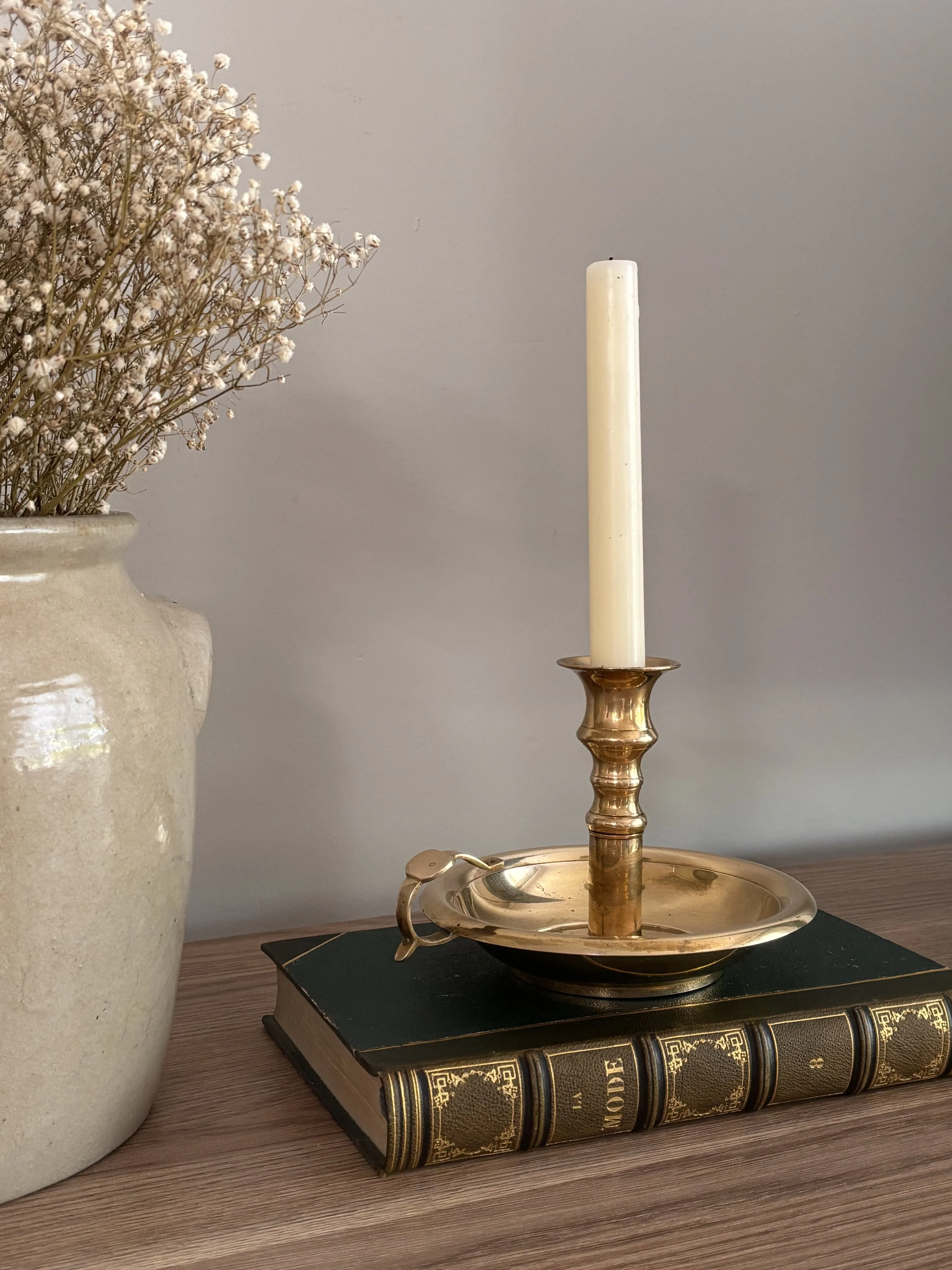 Vintage Brass Candlestick Holder
