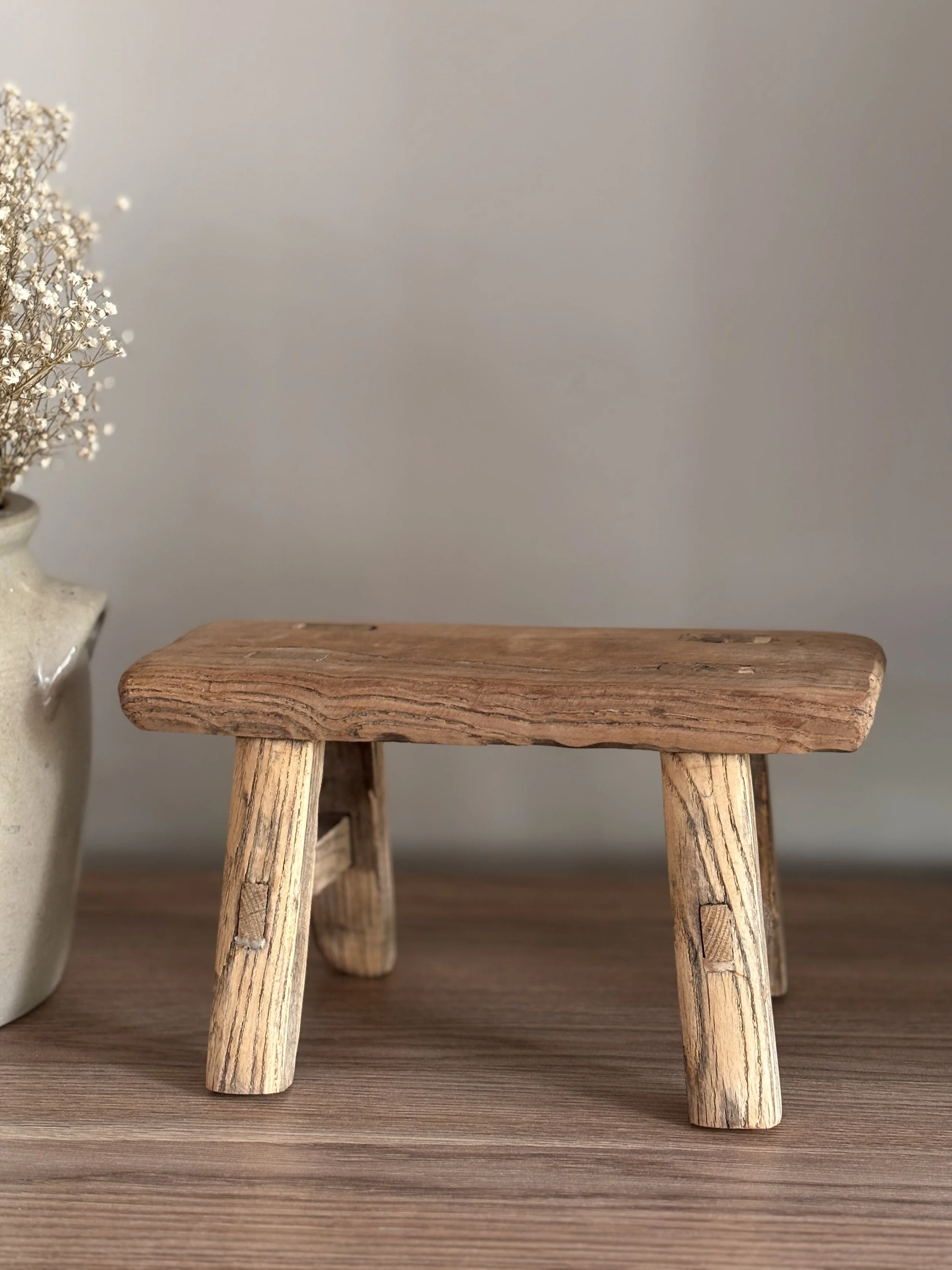 Vintage French Farmhouse Milking Stool