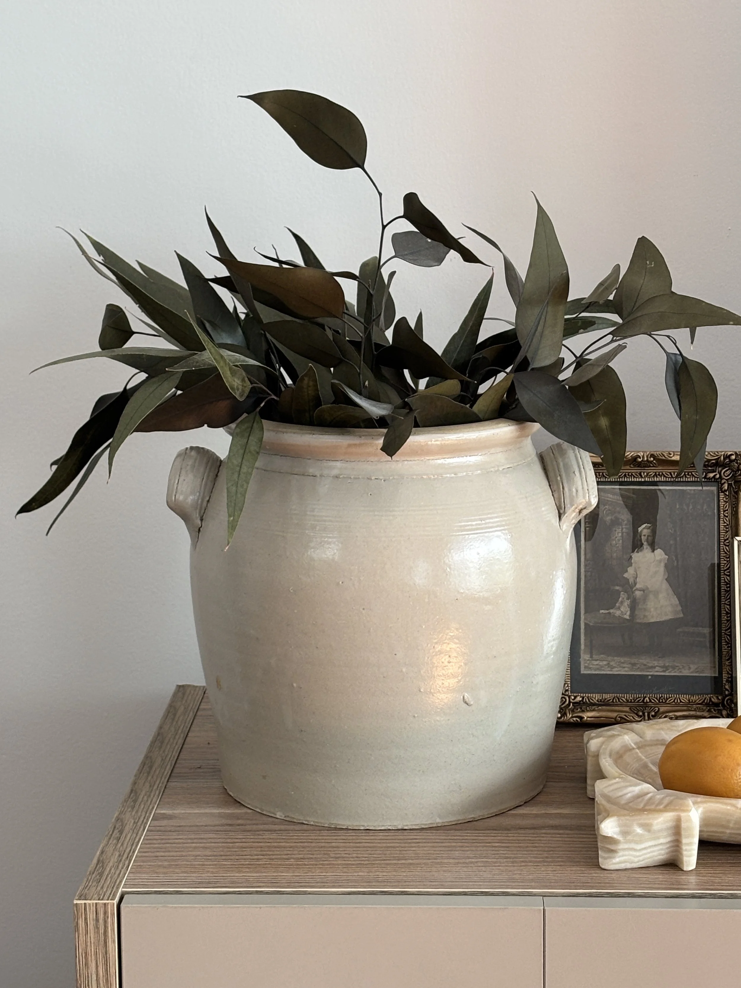 Antique French Confit Pottery Pot