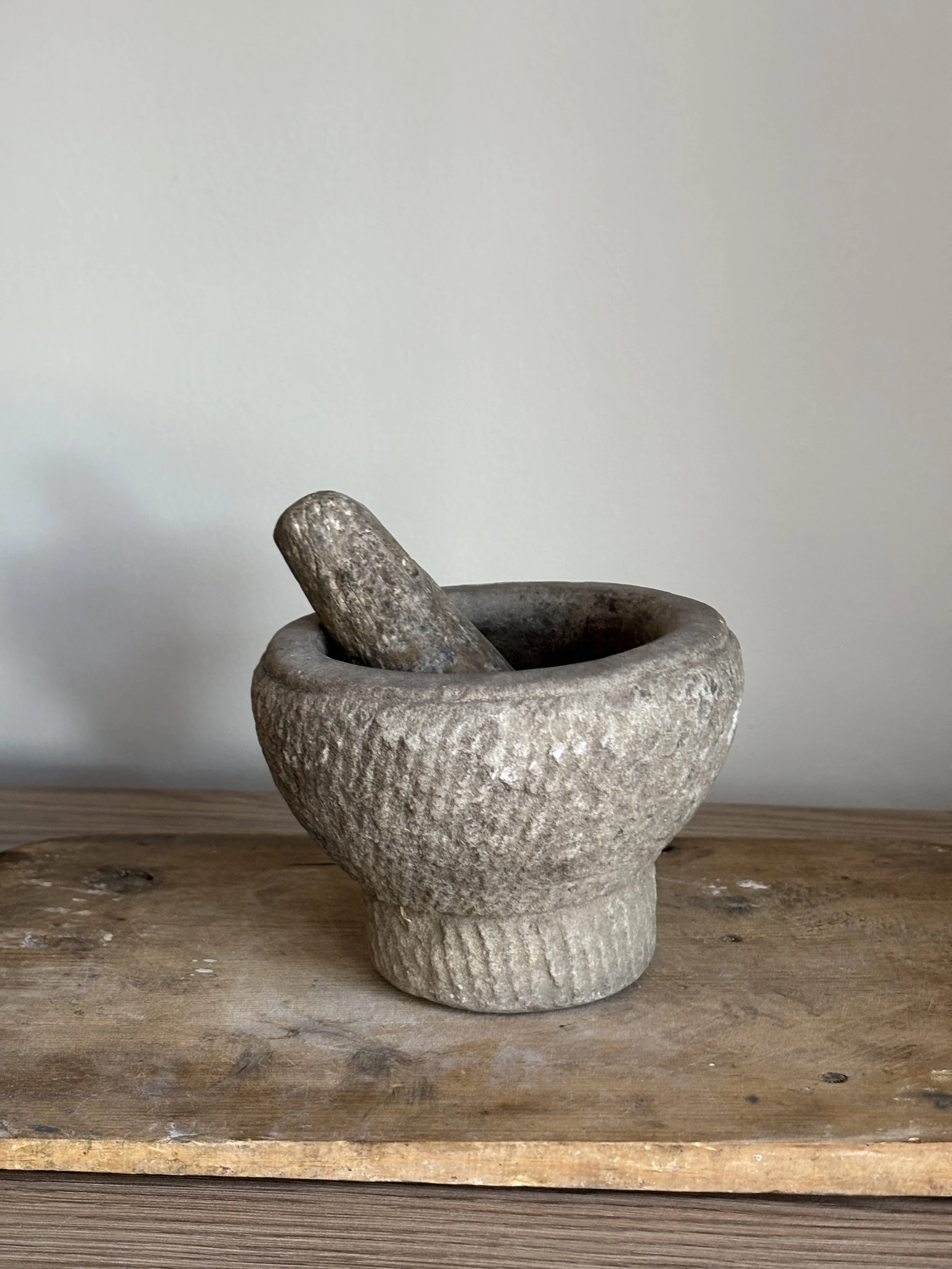 Stone Mortar Vintage Bowl