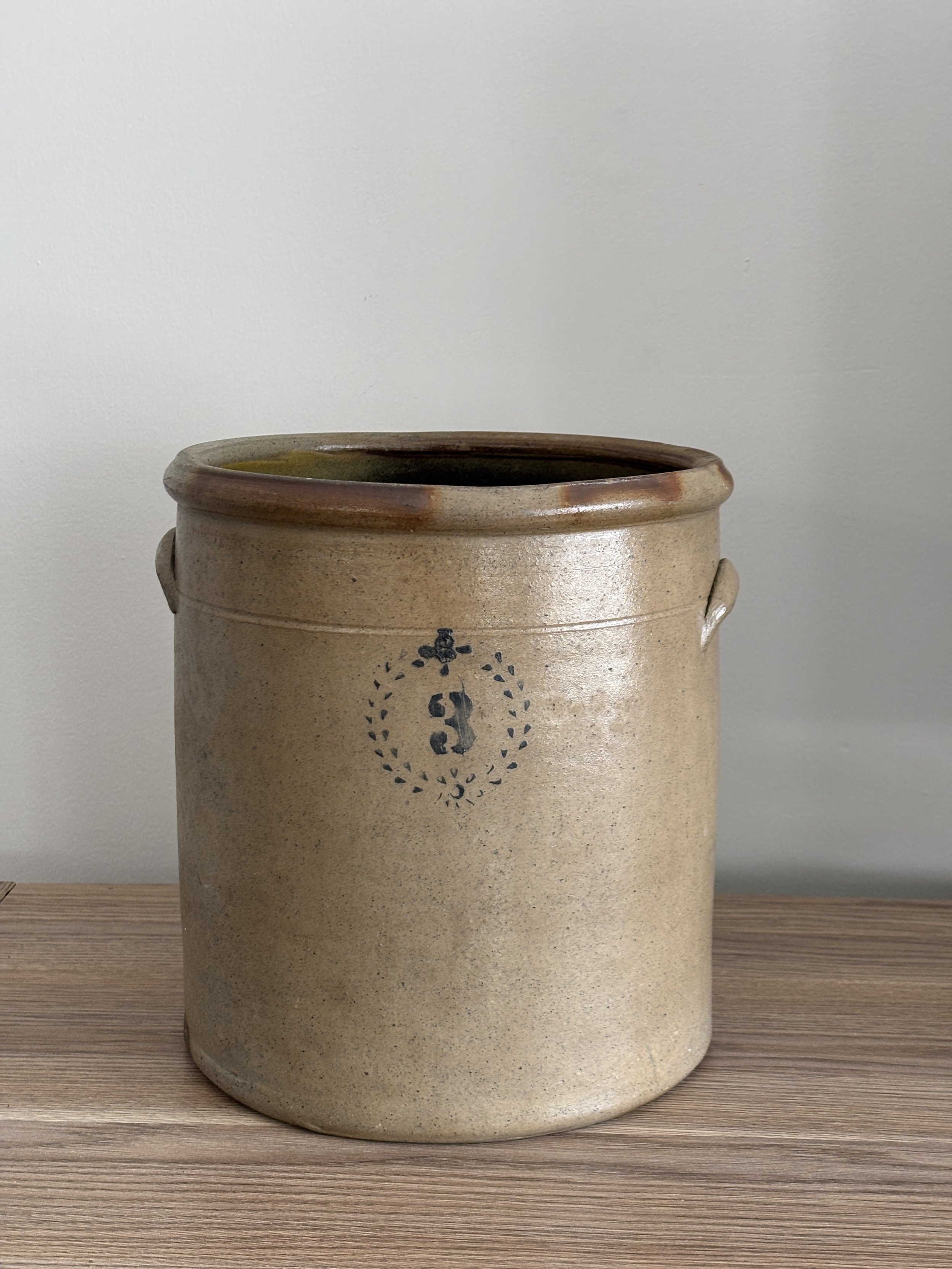 Antique Heritage Stoneware Crock