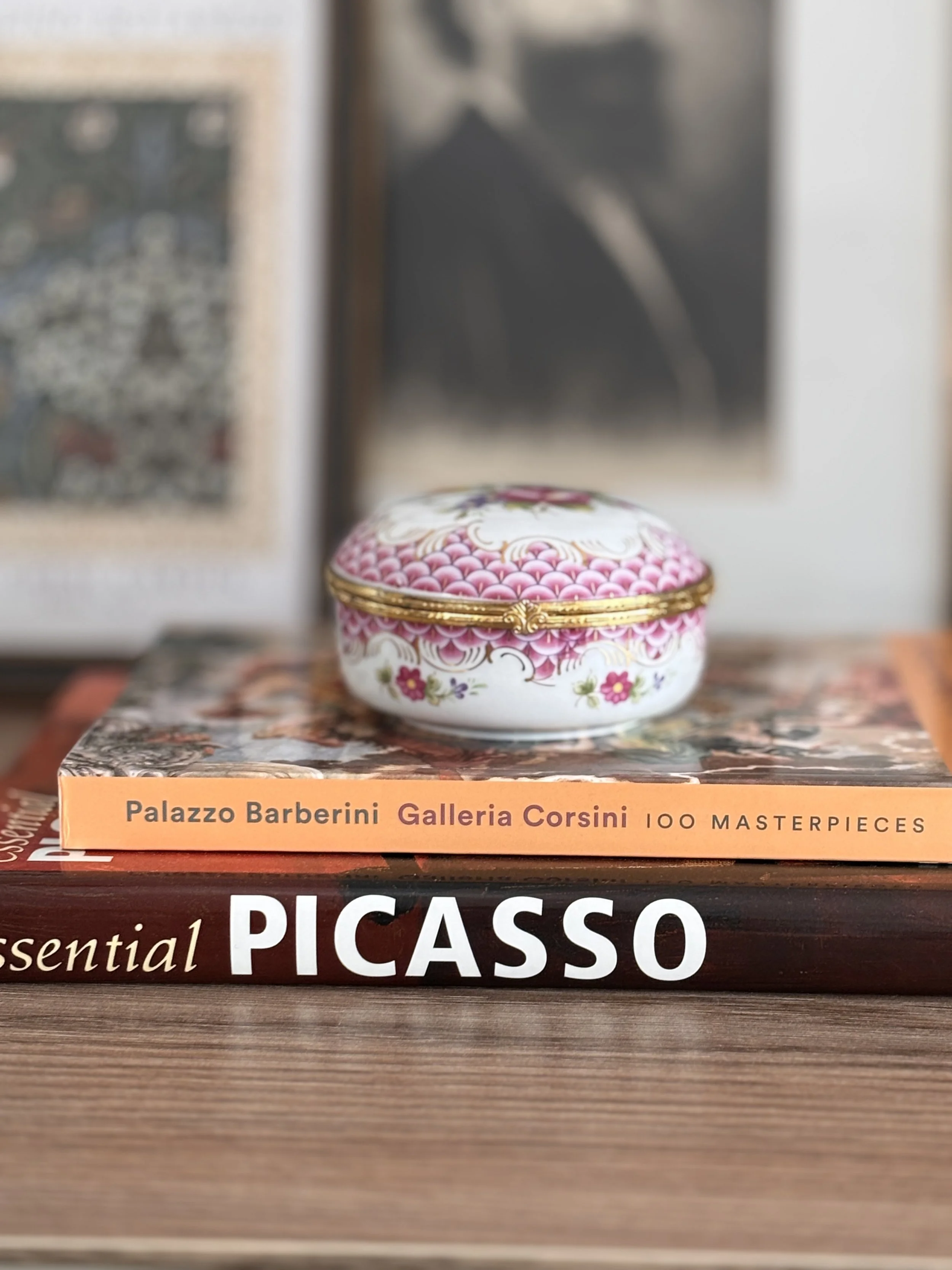 Vintage Porcelain Trinket Box