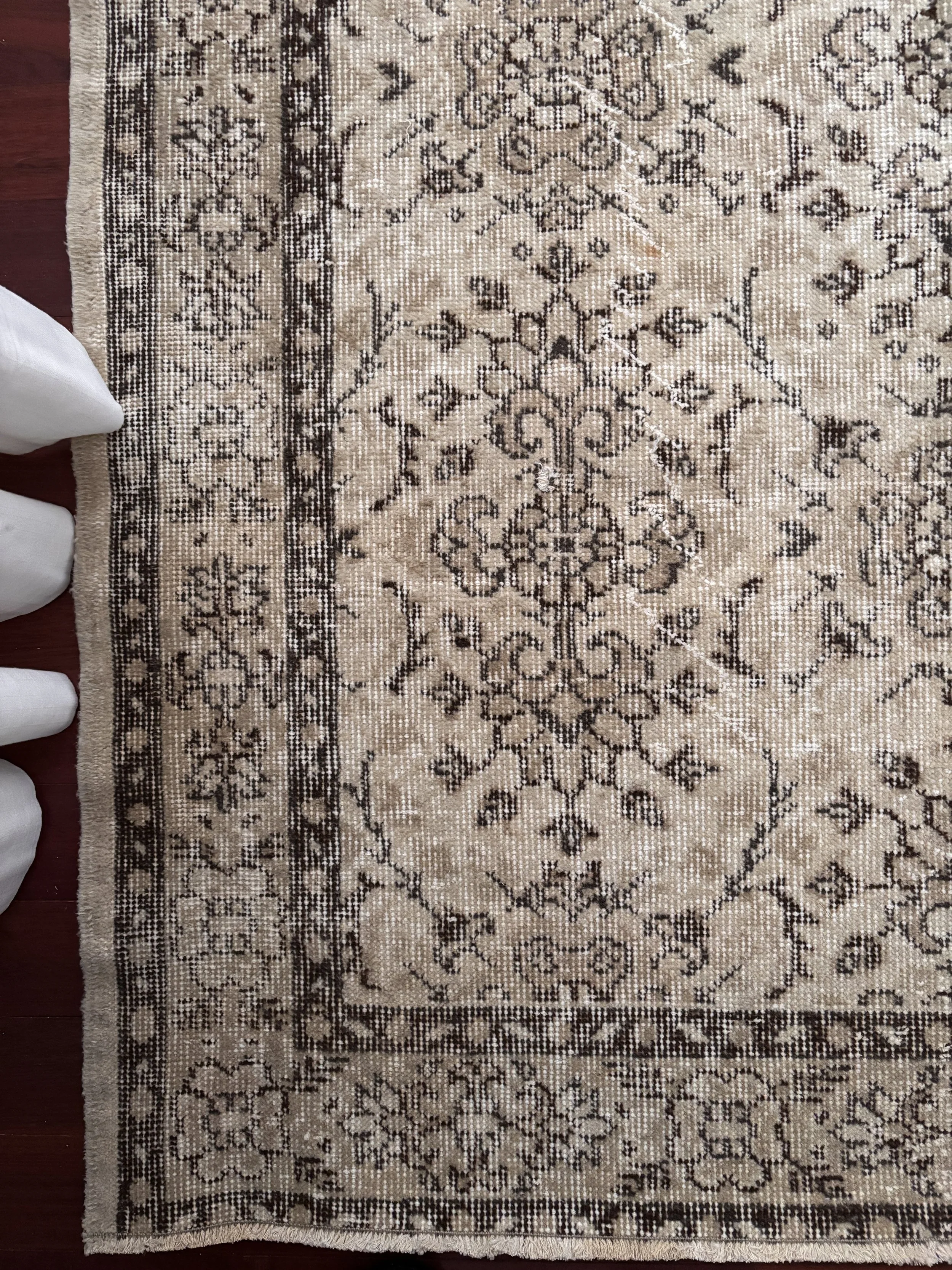 Vintage Accent Handwoven Rug