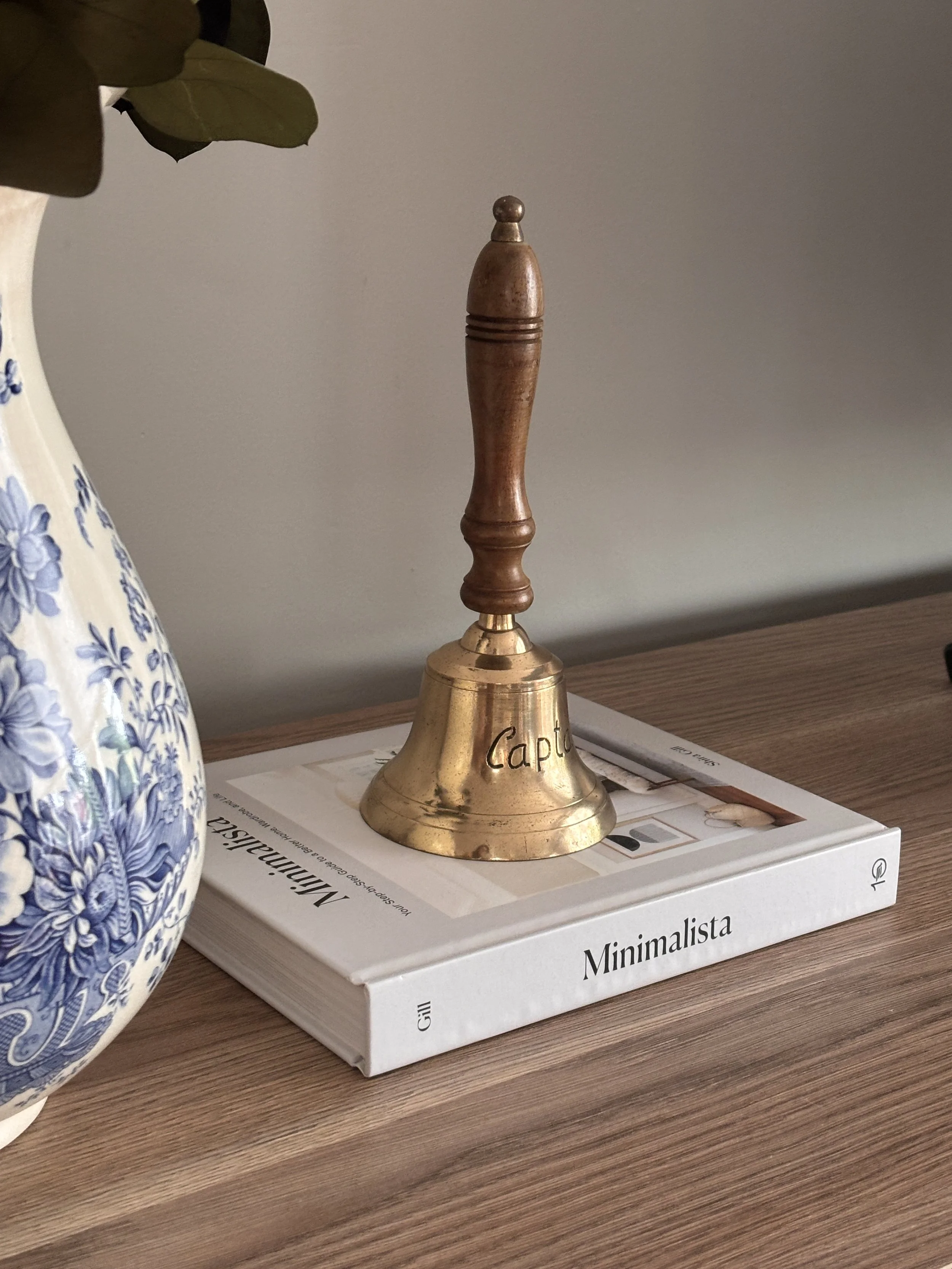 Captains Table Handle Brass Bell