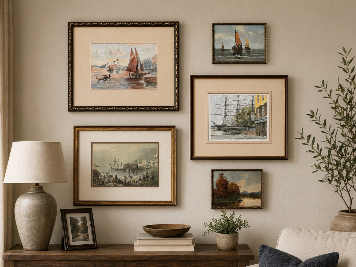 Curated Collection Of Vintage Wall Art