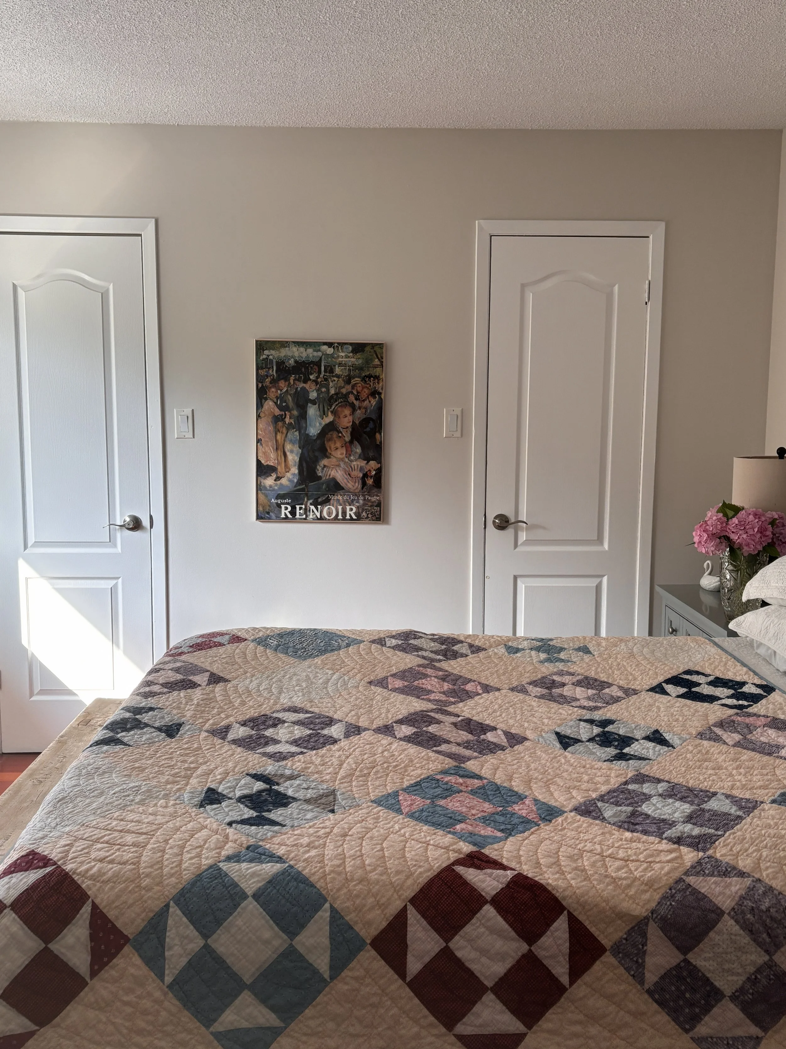 Antique Patch Block Pattern Quilt