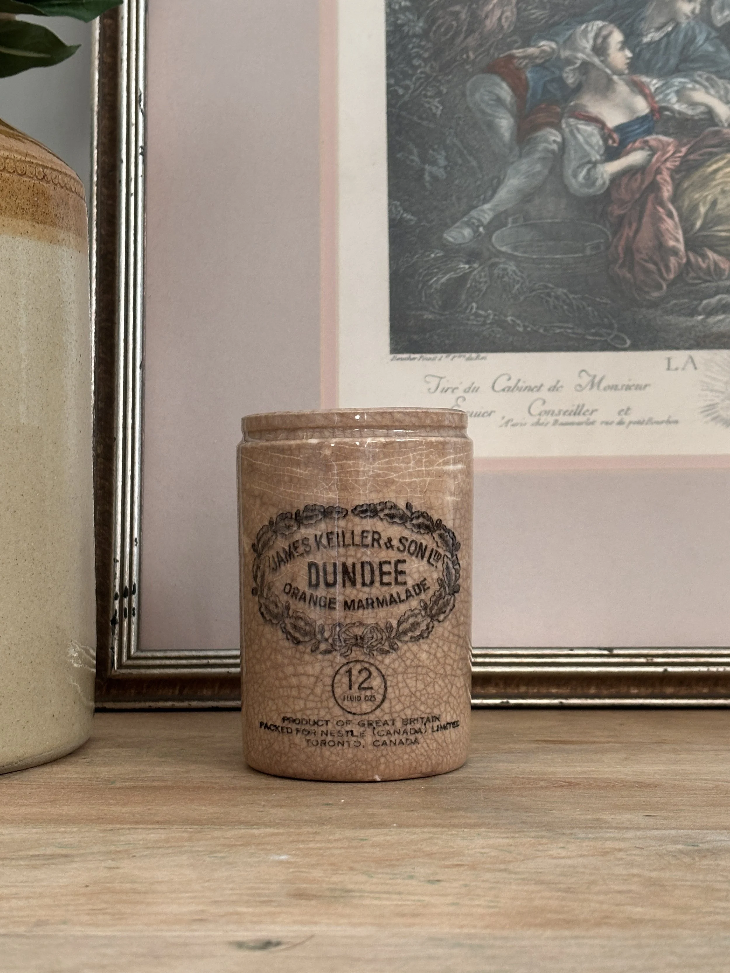 Antique James Keiller Dundee Marmalade Jar Pot Crock