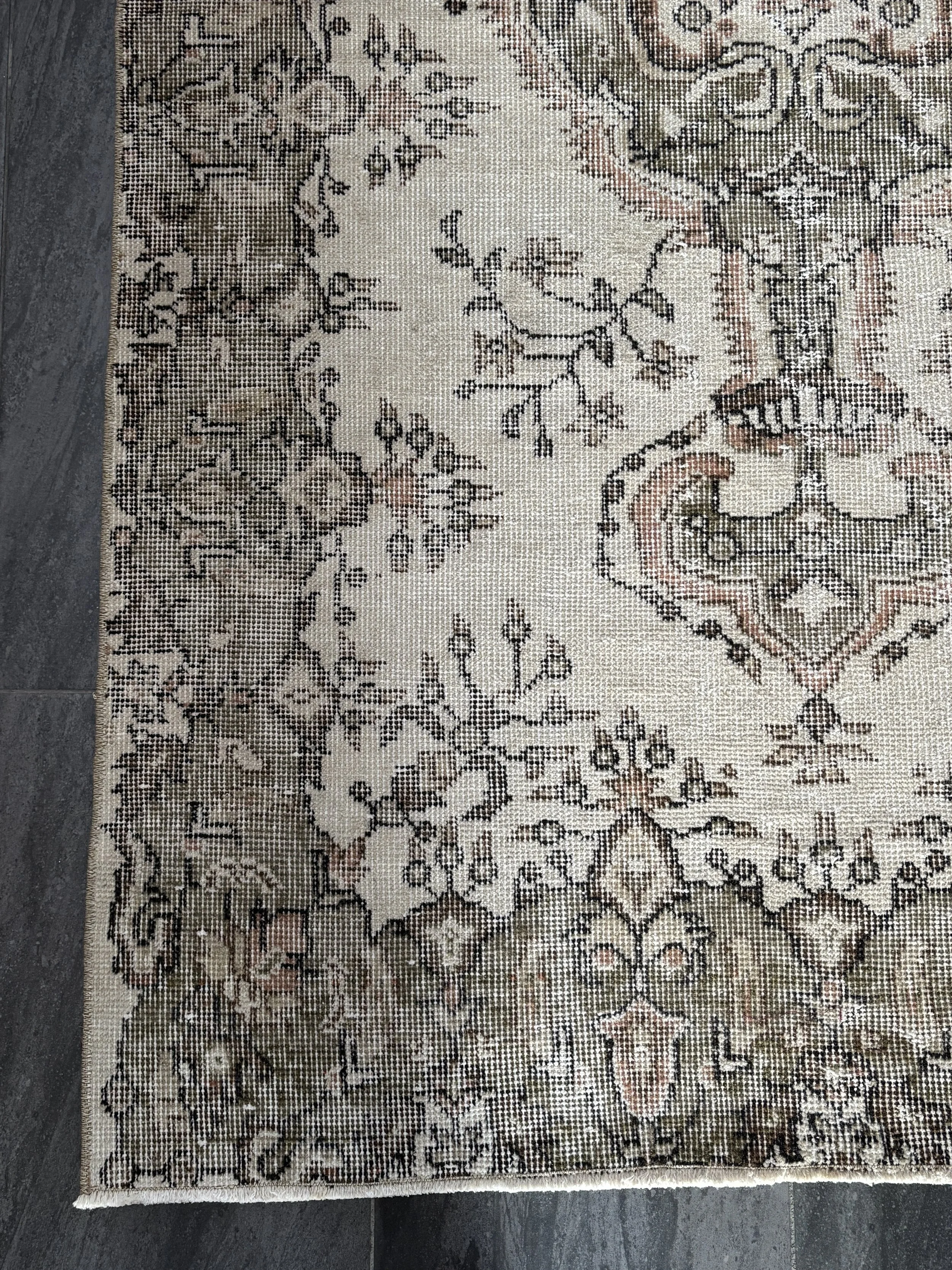 Vintage Hand Knotted Accent Rug