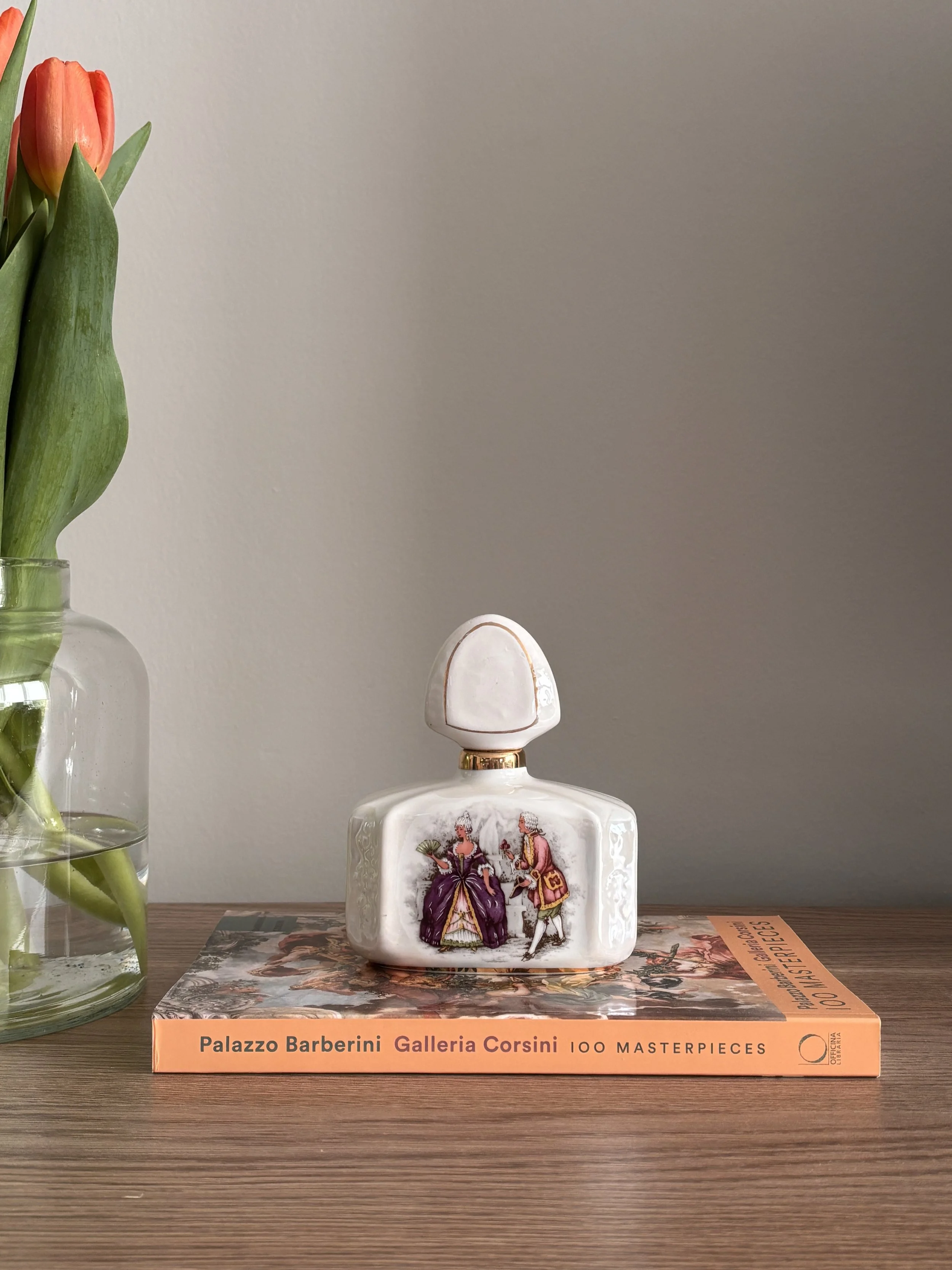Vintage Porcelain Hand Painted Bottle