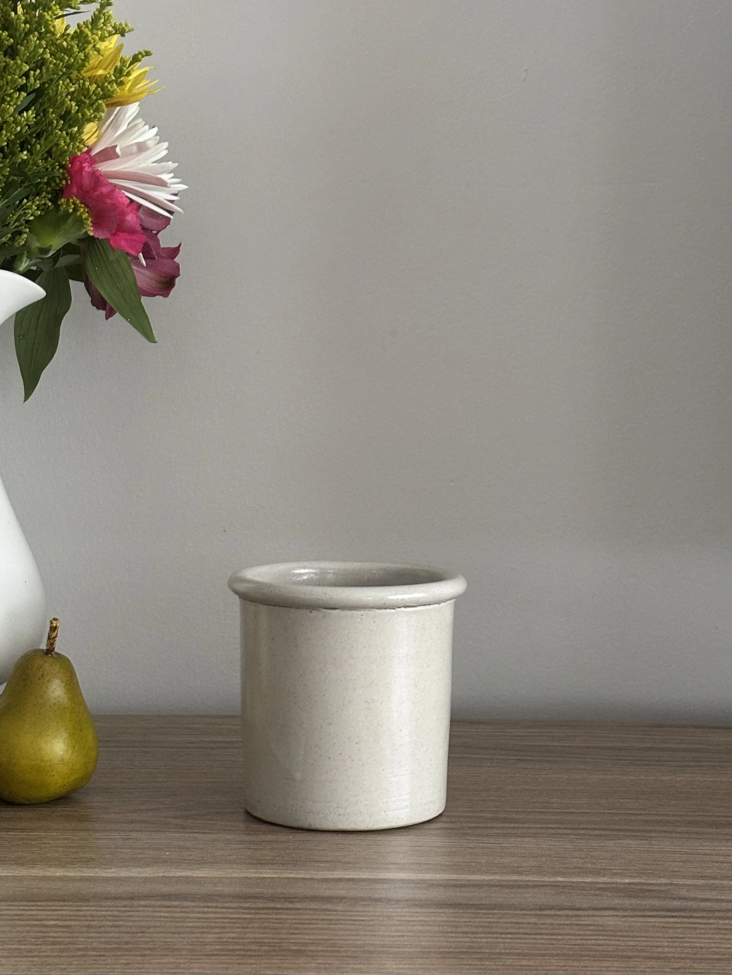 Antique French Stoneware Kitchen Jar