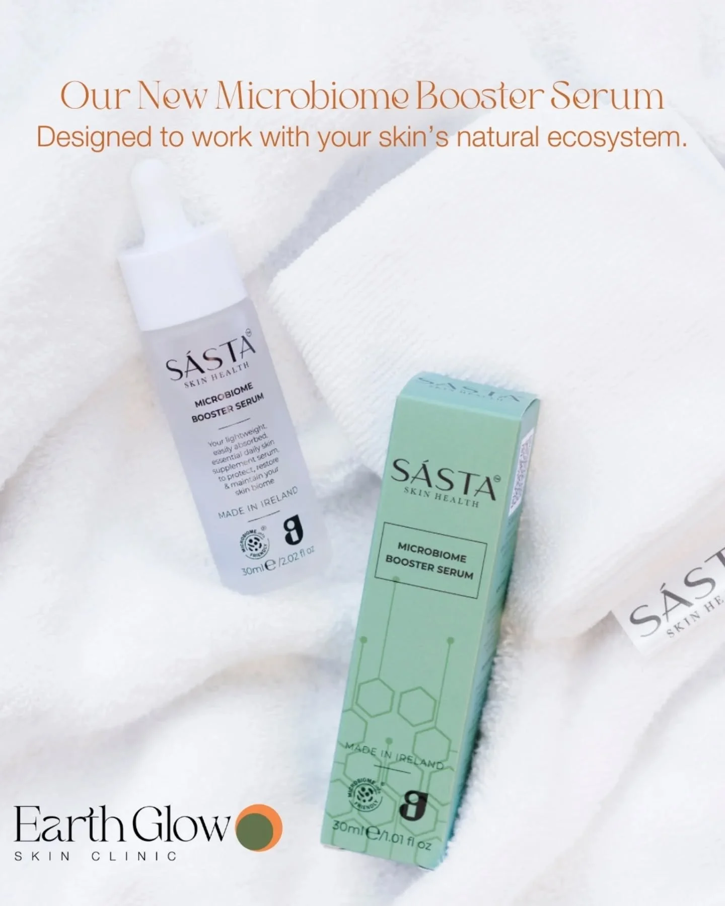 Get ready to boost your skin's microbiome! 👏 Our best-selling serum is back in stock! 

@sastaskinhealth has crafted a unique blend of skin-loving ingredients to support your skin's natural barrier. 

Want to learn more? Ask us in-clinic for details