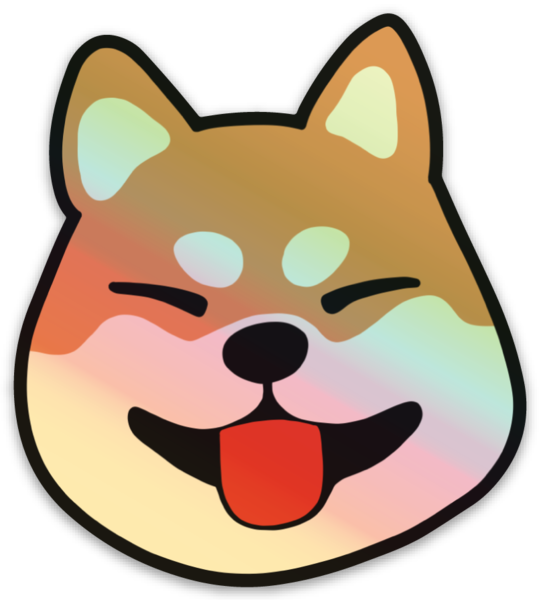 Holo Corgi Sticker.png