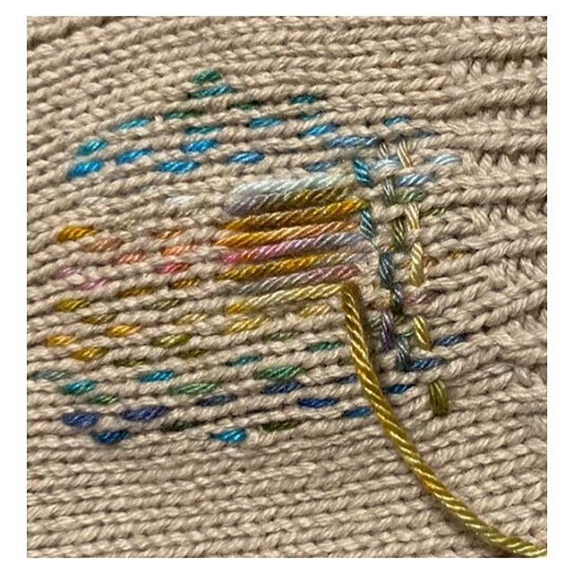 More amazing work from my fabulous  students this week 🌟🌟🌟 If you would like to learn the gentle yet radical  art of visible mending, there are two spaces left for Thursday nights class at 8.30pm (BST) - head over to my website - link in bio - and