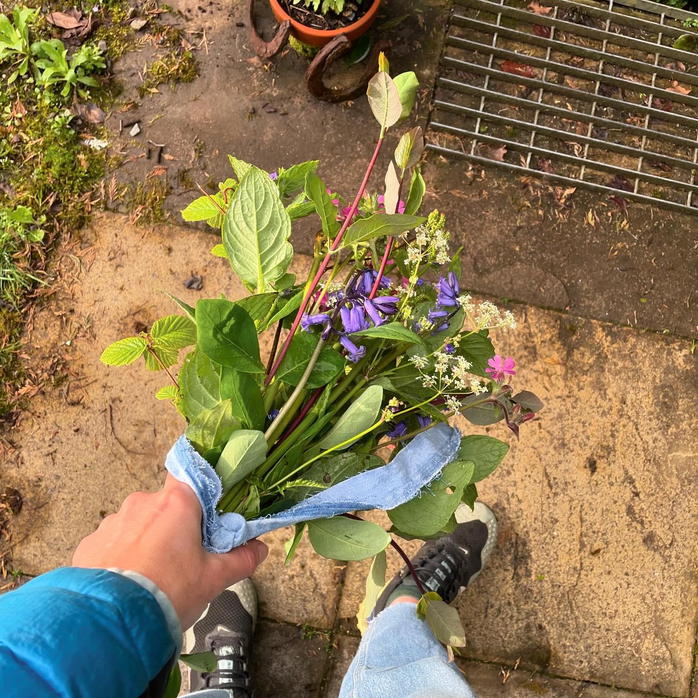 A May Day bunch for the studio. Picked from our wild patch of garden on my way to work 🌱

Happy May Day to you all. I hope you can find a moment today to connect with nature and spy what&rsquo;s going on in the hedgerows 🌿🌞 

I woke up early today