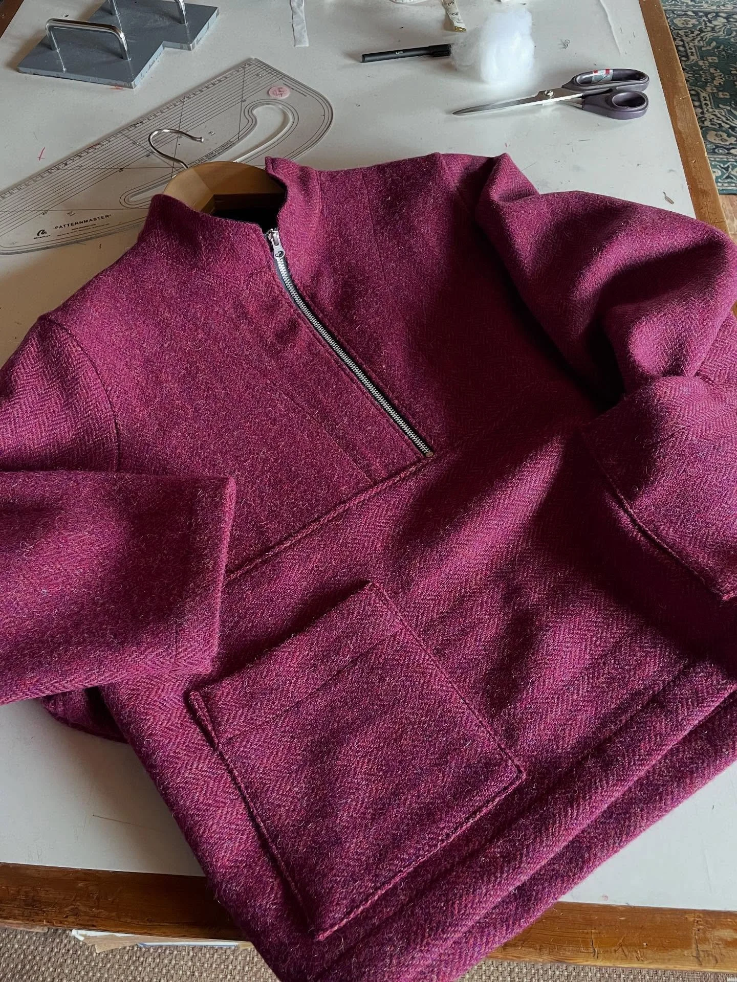 Bespoke pieces from October&hellip; just get in touch for something extra special! ✨ 

Harris Tweed jumper with additional pockets, hoodies in bespoke colours, fits and full zips, denim jackets using special jeans and a custom shirt using the custome