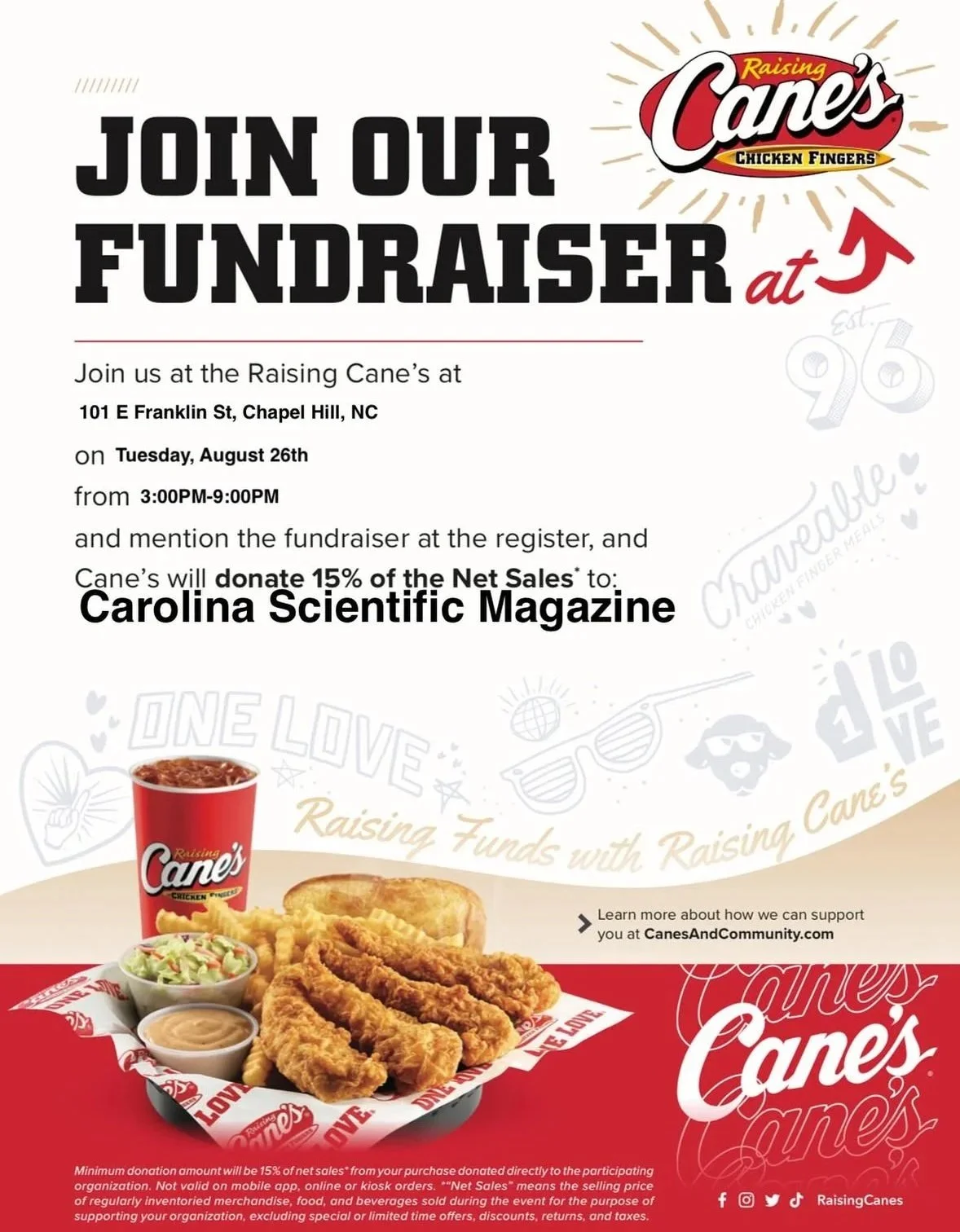 Raising Cane's Fundraiser