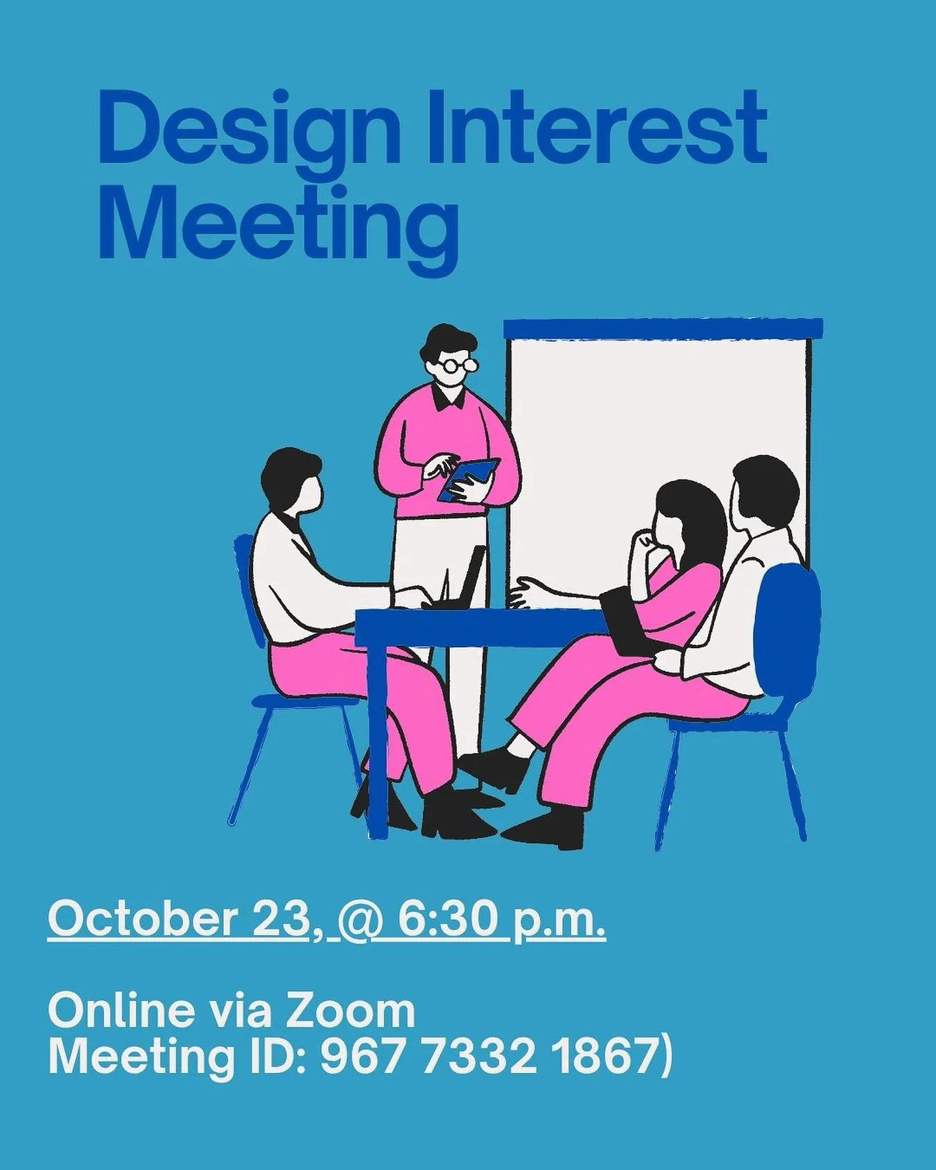 Join the Design Team Interest Meeting tonight @ 6:30 pm!! https://unc.zoom.us/j/96773321867