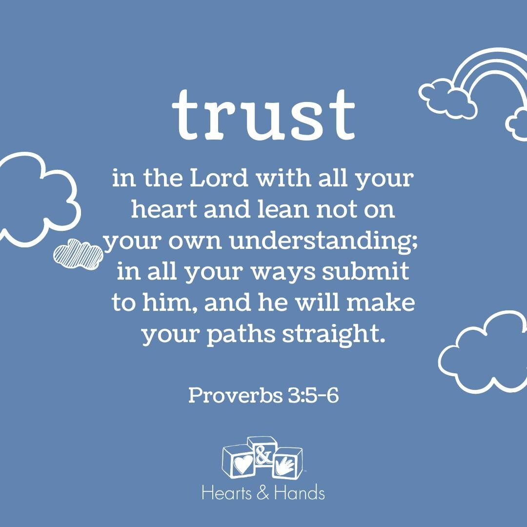 &quot;Trust in the Lord with all your heart and lean not on your own understanding; in all your ways submit to him, and he will make your paths straight.&quot; Proverbs 3:5-6

#hhwords #porverbs356 #bibleverse #qotd #scripture