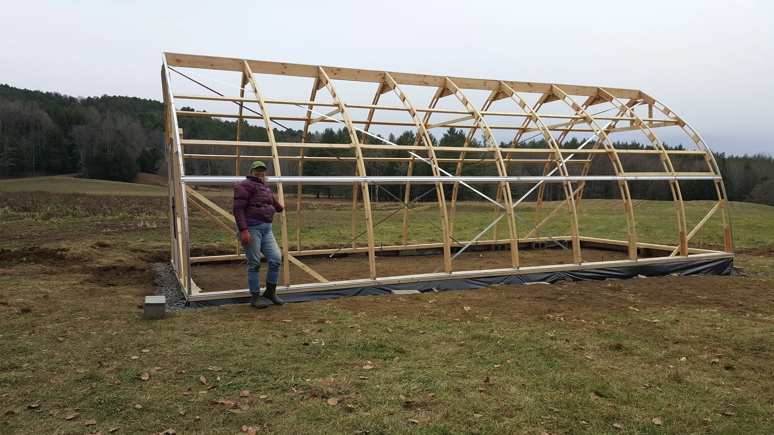 Wiggle wire tracks installed on the skeleton