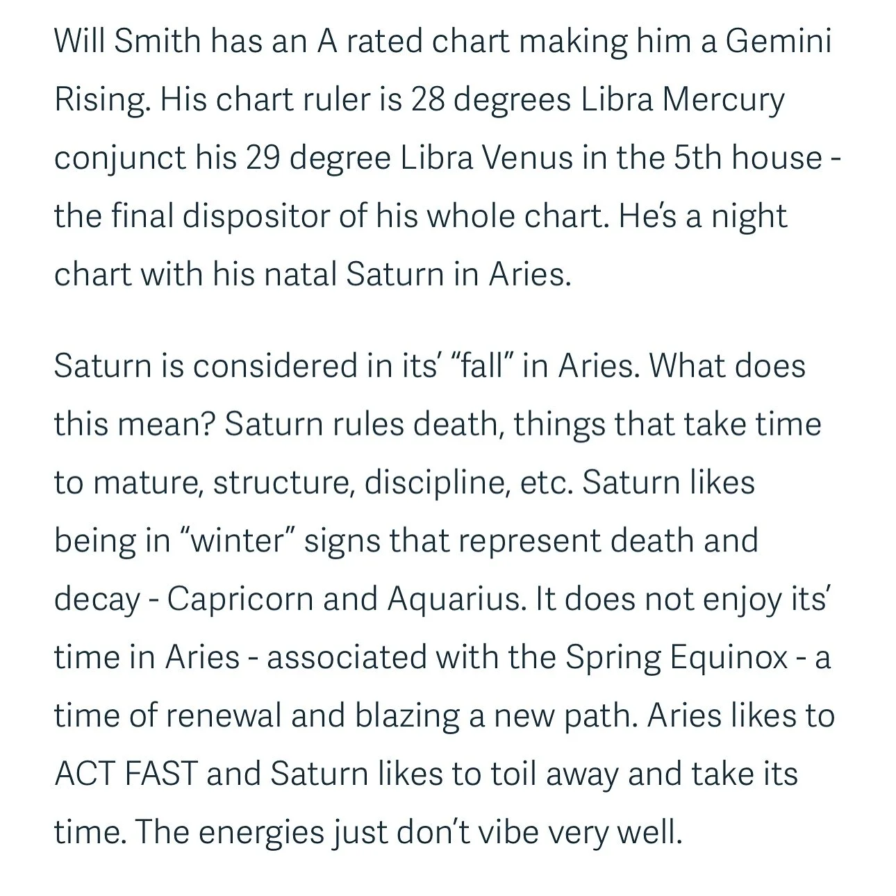 I wrote about my theory that sect is not a determining factor in whether a Saturn Return will be positive or negative. The aspects your natal Saturn make will be activated during your return and this sheds more light on how your particular Saturn Ret