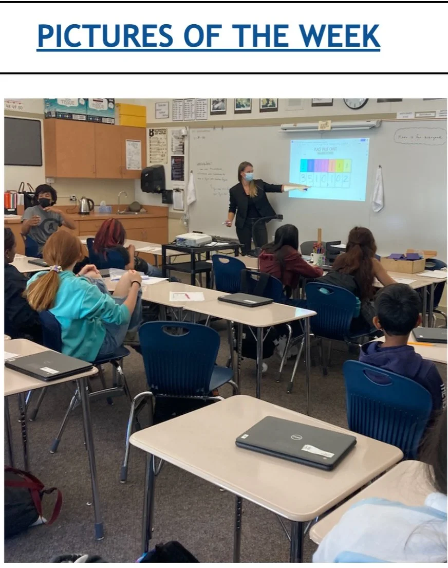First Week of Student Teaching