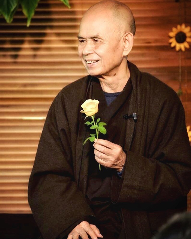 The everlasting love and life of Thich Nhat Hahn are in my heart tonight. 
Photo and poem are from the plum village website.
🙏🏼&hearts;️

Please Call Me by My True Names 
&ndash; Thich Nhat Hanh

Don&rsquo;t say that I will depart tomorrow &mdash;
