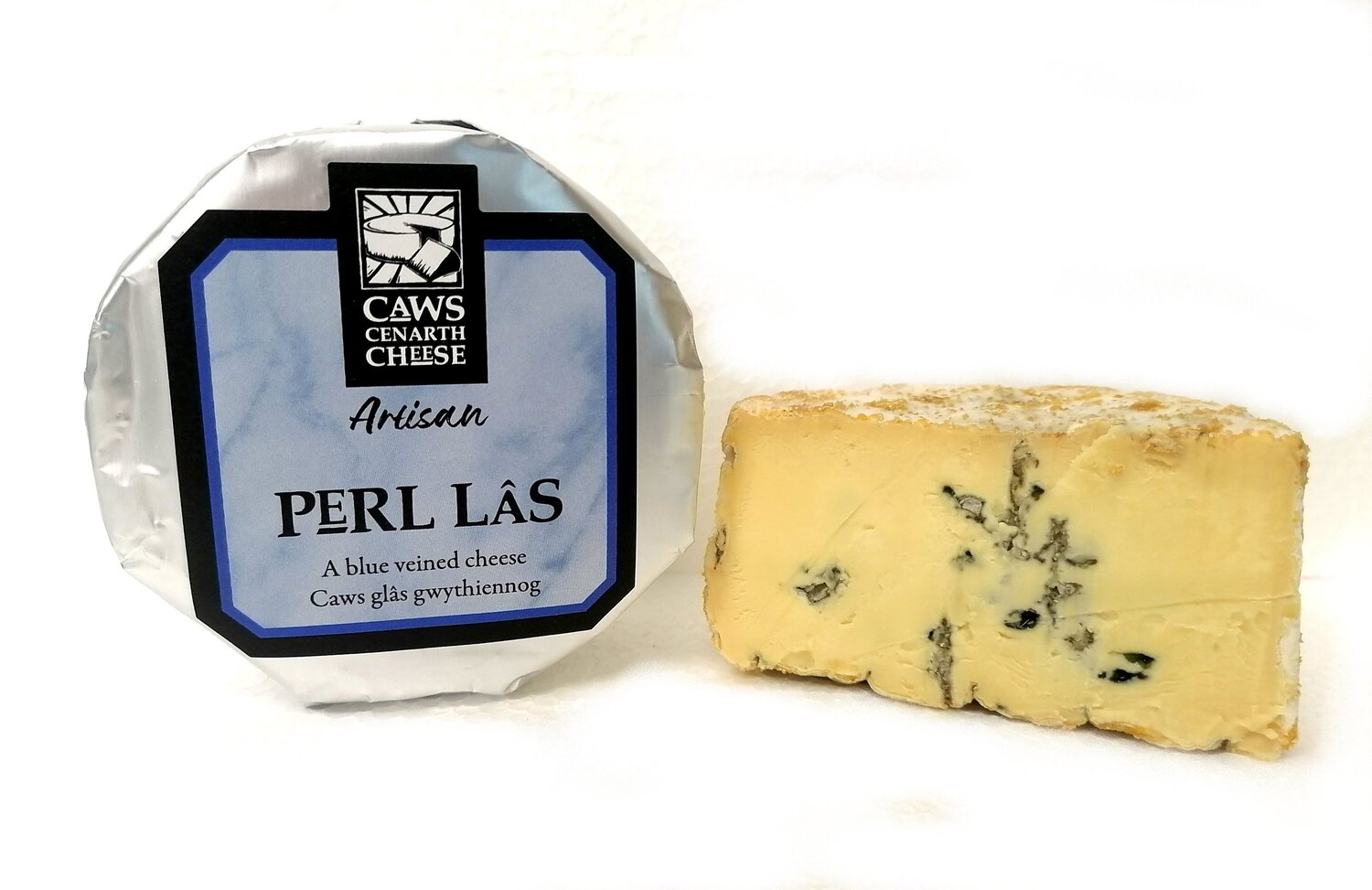 Excretar Mula María Buy Perl Las Welsh Blue cheese — Caws Cenarth Cheese