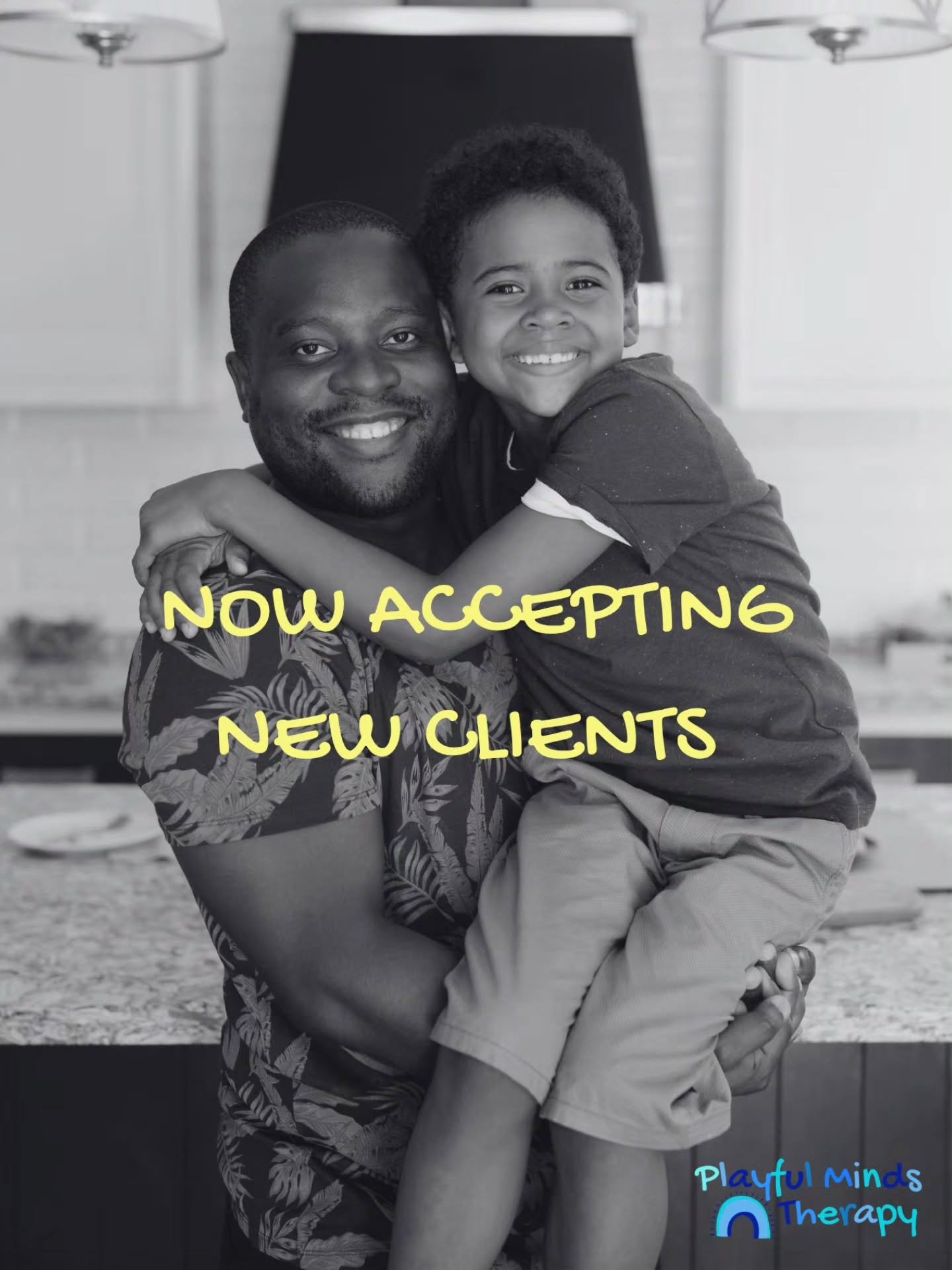 ​Exciting News: We are now accepting new clients! ✨

​Finding the right therapeutic space for your child is a big step, and we're here to make the next one as easy as possible.

​We are so excited to welcome new families into the Playful Minds Therap