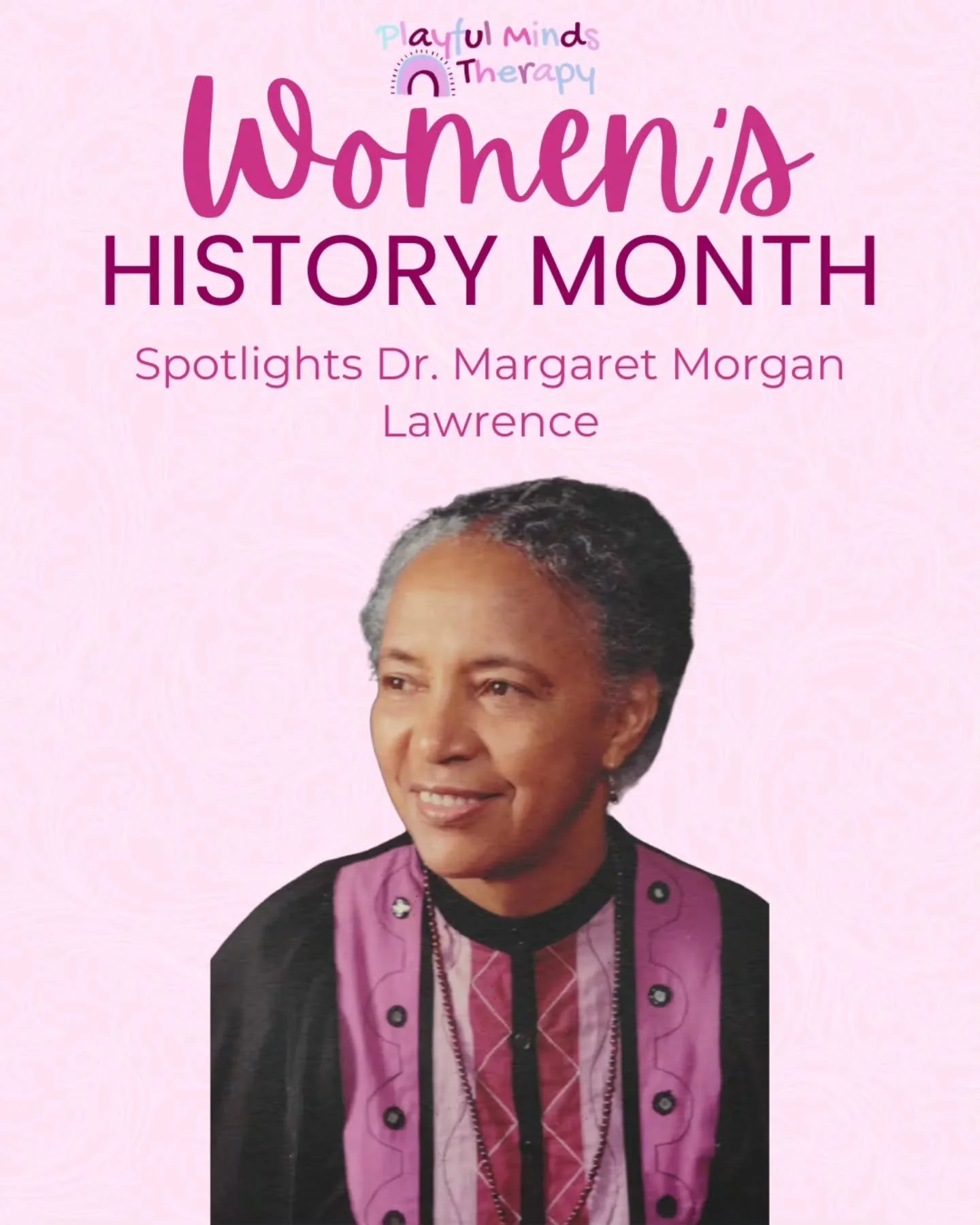 We must look for the strength in every child, even&mdash;and especially&mdash;under the weight of stress." &mdash; Dr. Margaret Morgan Lawrence 🕊️✨

​This #WomensHistoryMonth, we are honoring Dr. Margaret Morgan Lawrence. As a pioneer in child 