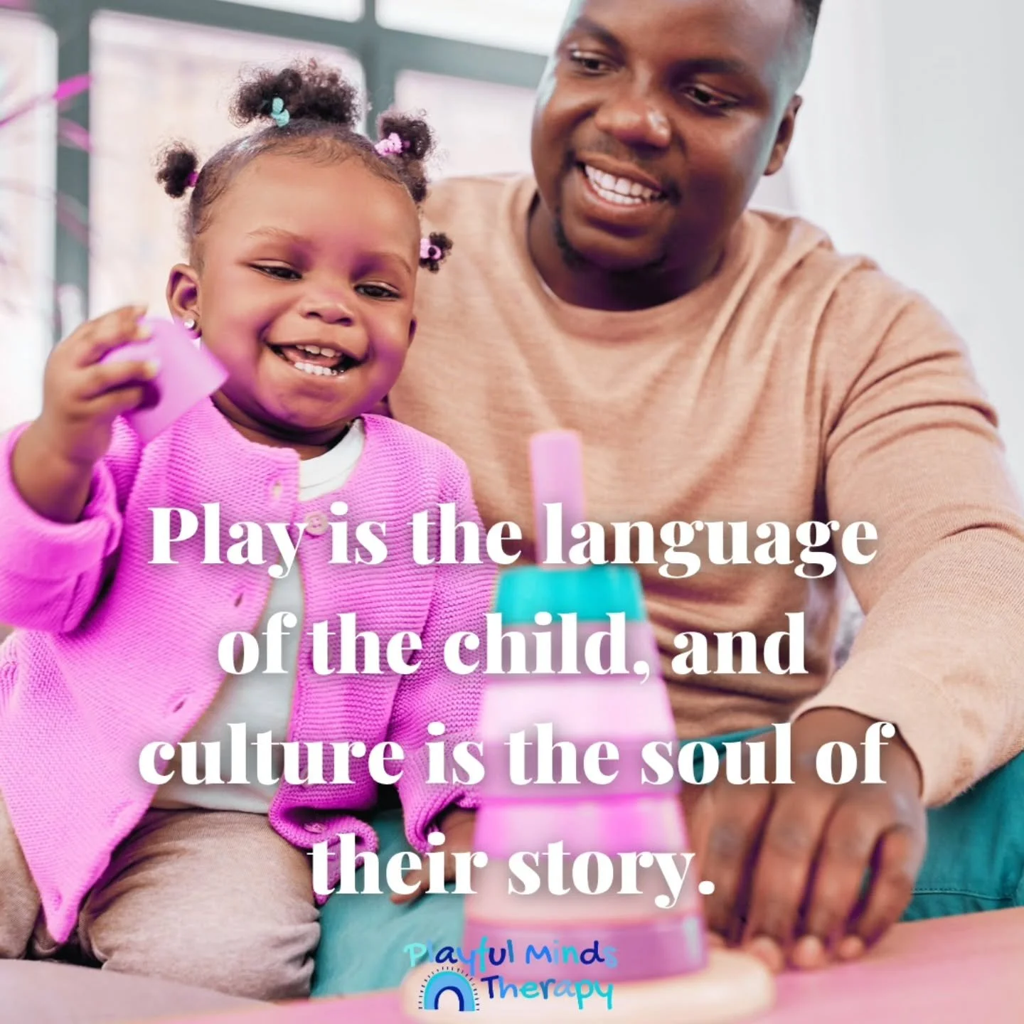 Representation is a form of medicine. 💊✨
​
Traditional therapy wasn't always built with our stories in mind. At Playful Minds Therapy, we&rsquo;re changing the narrative. Through African-Centered Play Therapy&trade; (ACPT), we provide a space where 