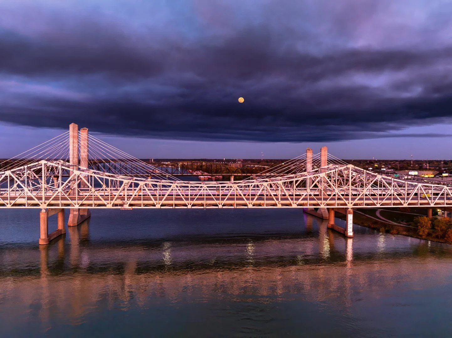 I65 bridges with full moon and smoke in sky.-.jpg