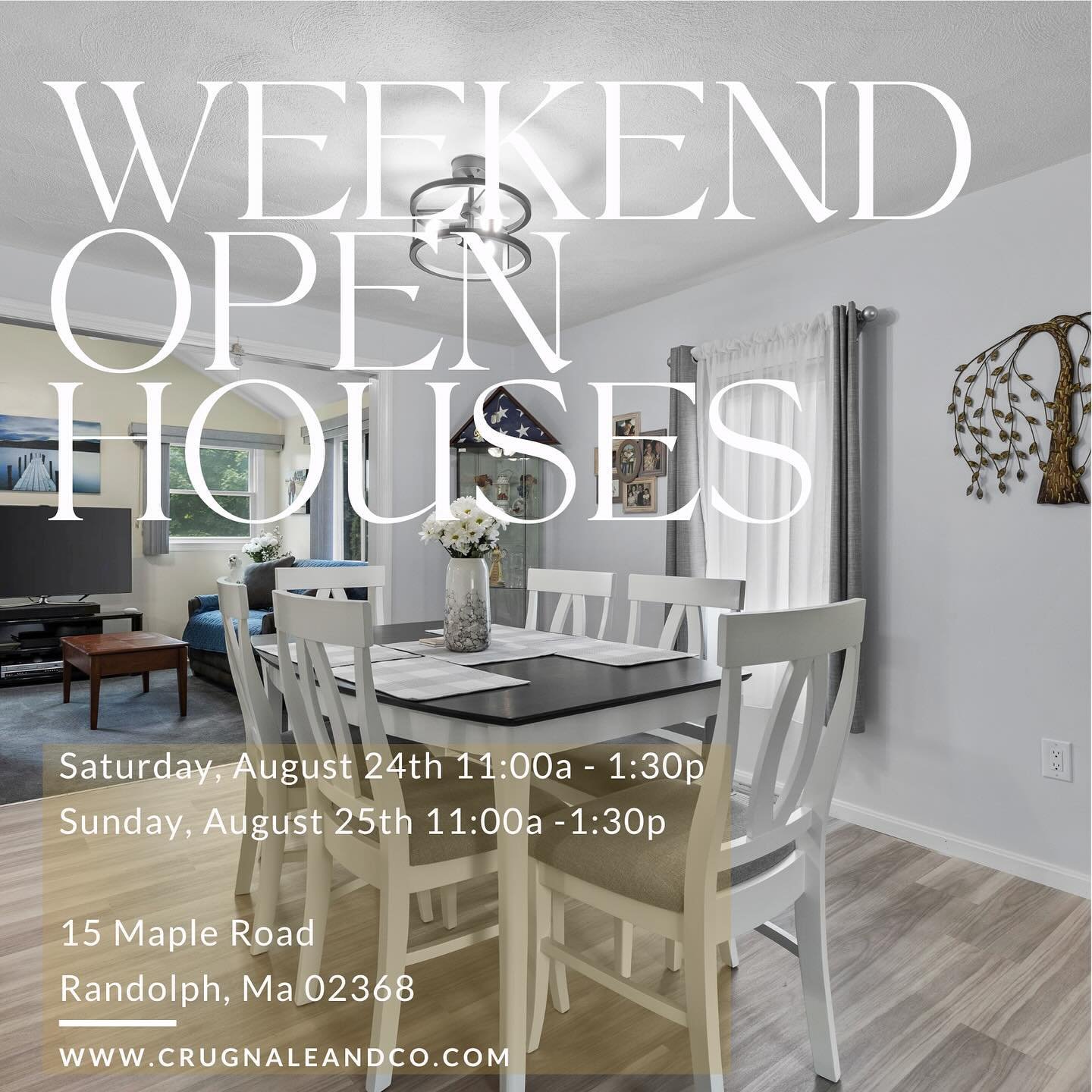 Swing by to preview our new listing at 15 Maple Road in Randolph during one of our two open house times this weekend. Give us a call or see link in bio for more information 📞 ℹ️ 

Saturday 8/24 &bull; 11:00-1:30pm
Sunday 8/25 &bull; 11:00-1:30pm
Kay