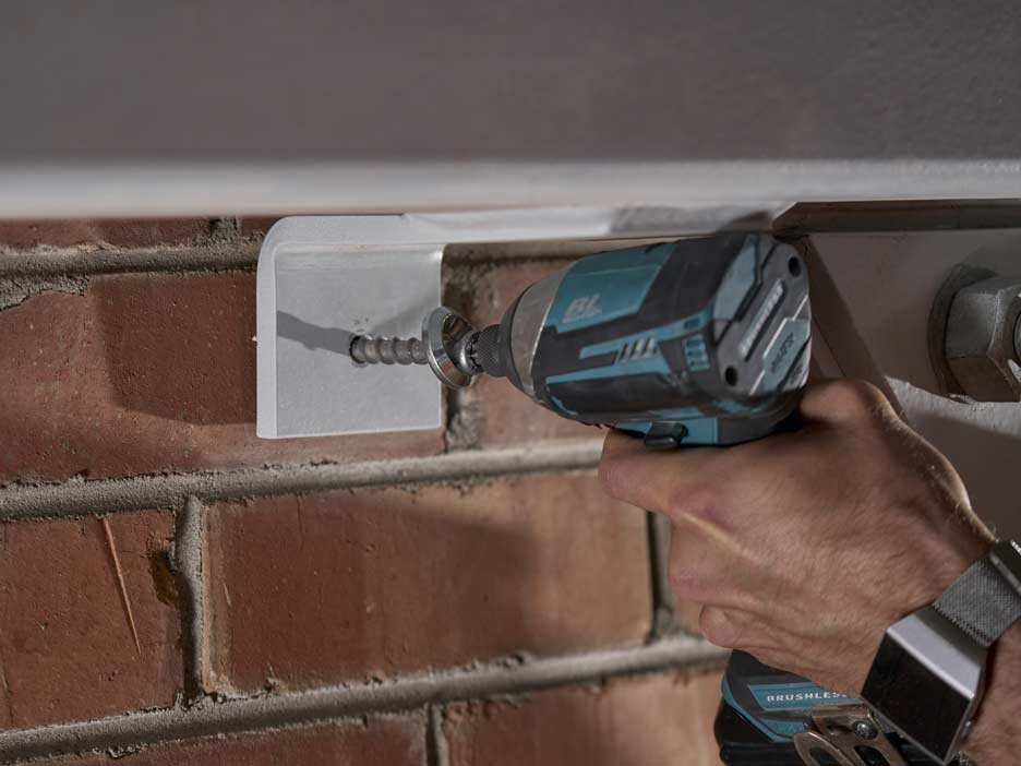 PYTHON MT - Strong hold on steel members to brick masonry