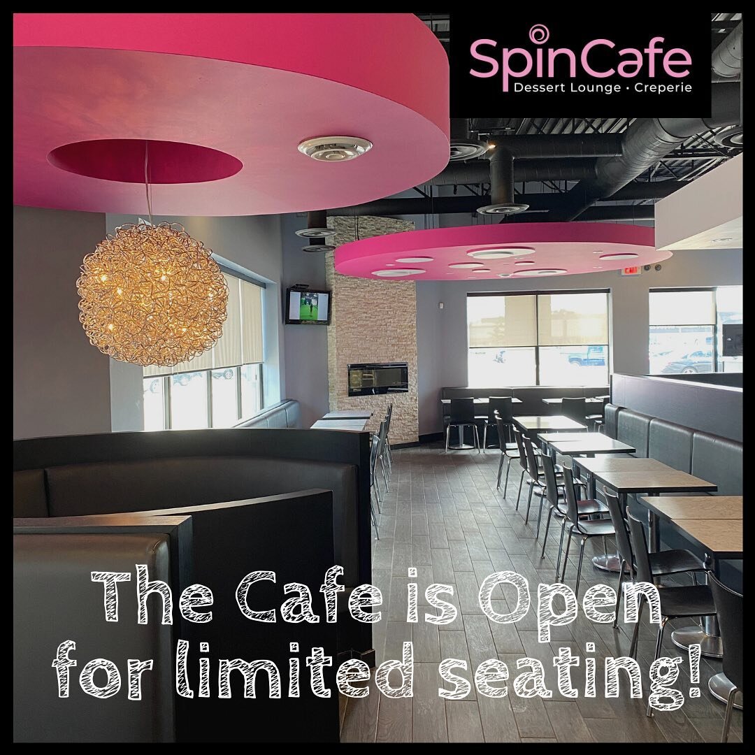 -- ☕️YES, THE CAFE IS OPEN FOR IN-SEAT DINING! 🪑 --
With our move to Red Control, we are open for accommodating guests in our cafe☕️ with limited seating💺 in accordance with provincial guidelines.  Reservations📝 are recommended but we will try to 
