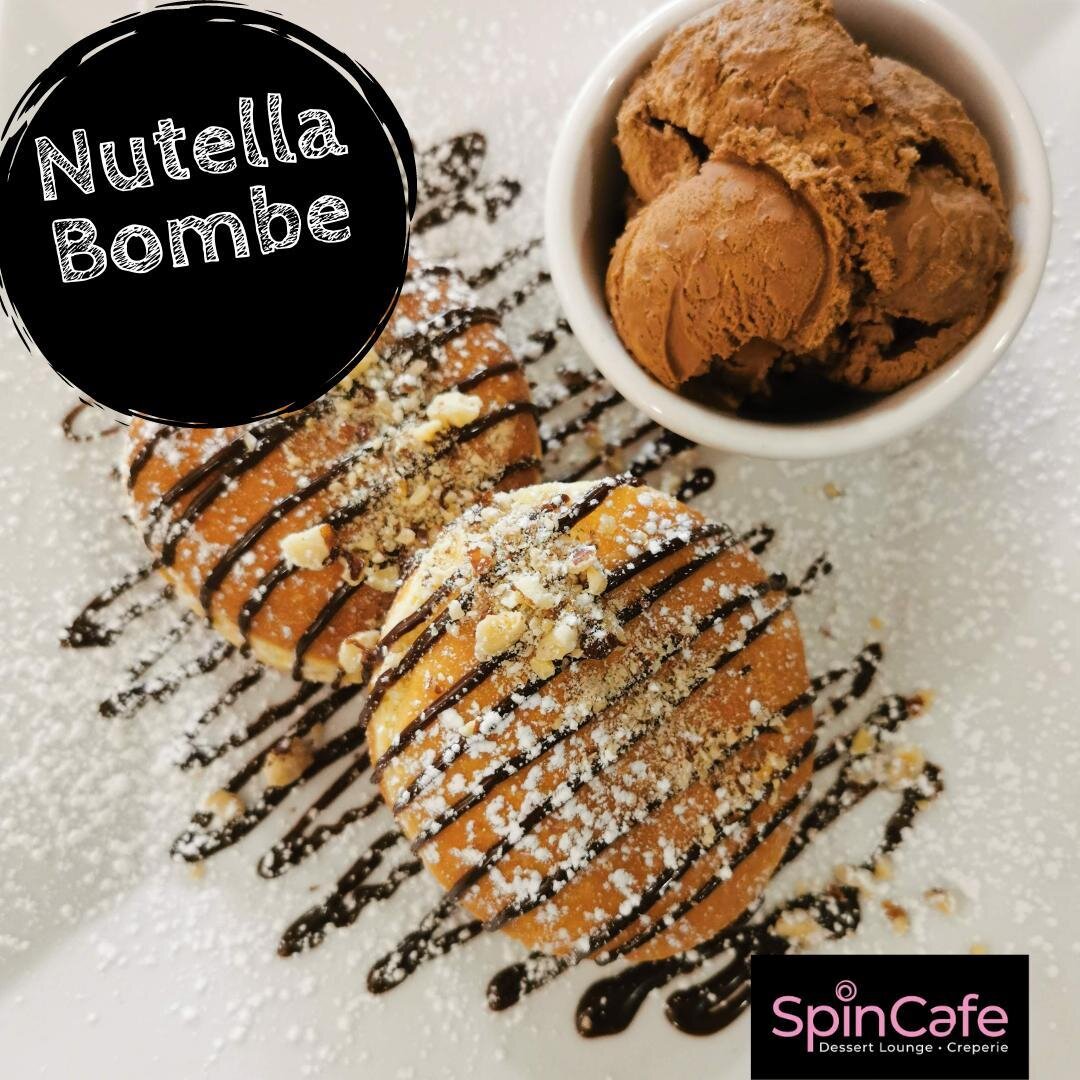 -- OUR SUPER POPULAR NUTELLA BOMBE🍩🌰 --
The perfect weekend treat!  A decadent Italian pastry 🍩 filled with hazelnut 🌰and chocolate 🍫and served with a side of hazelnut ice cream,🍨 crushed hazelnuts and topped with warm Nutella drizzle.😋
--
#nu