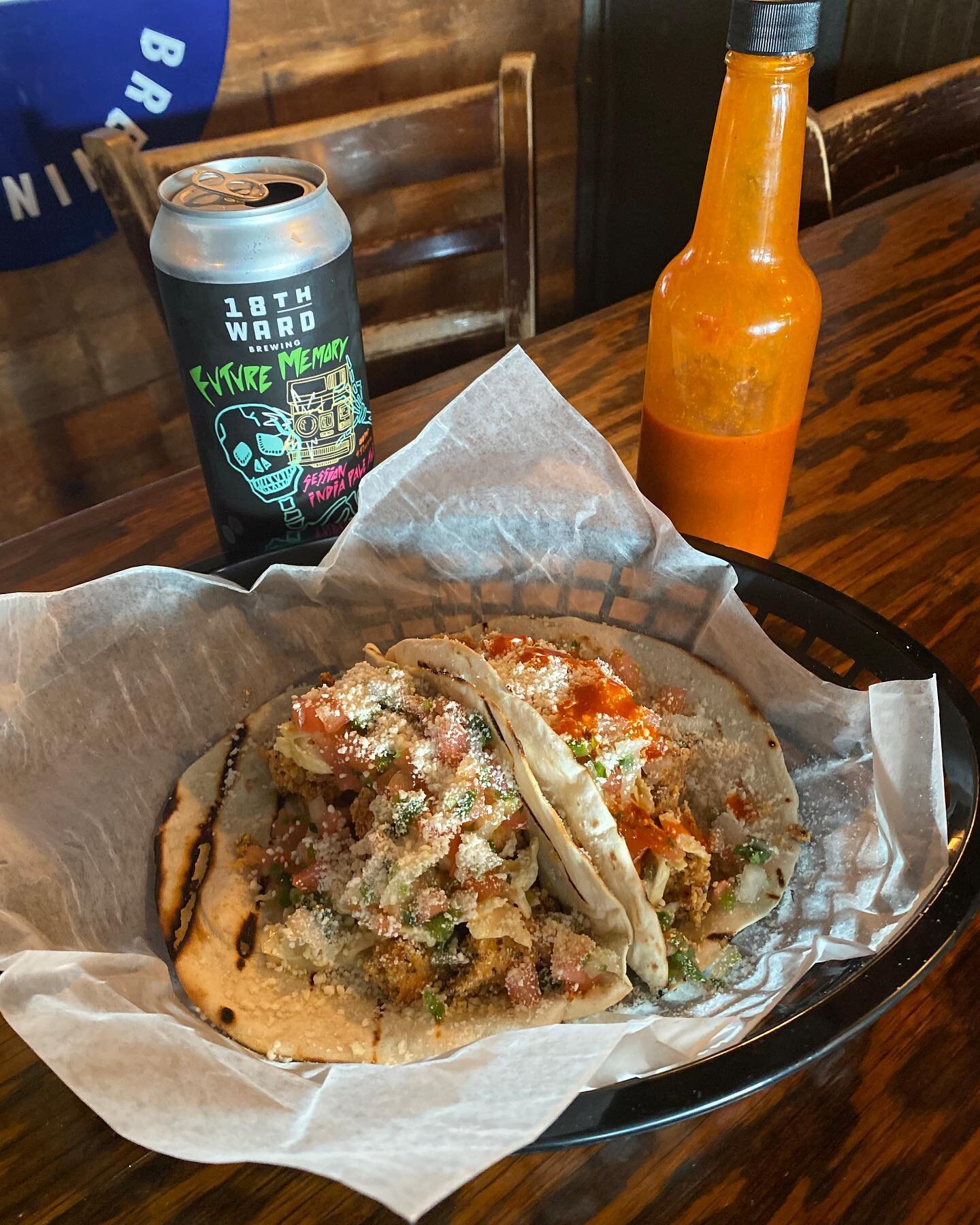 Who wants a taco &amp; and a beer! We do!

The AC is on, the beer is cold &amp; the tacos are delicious.