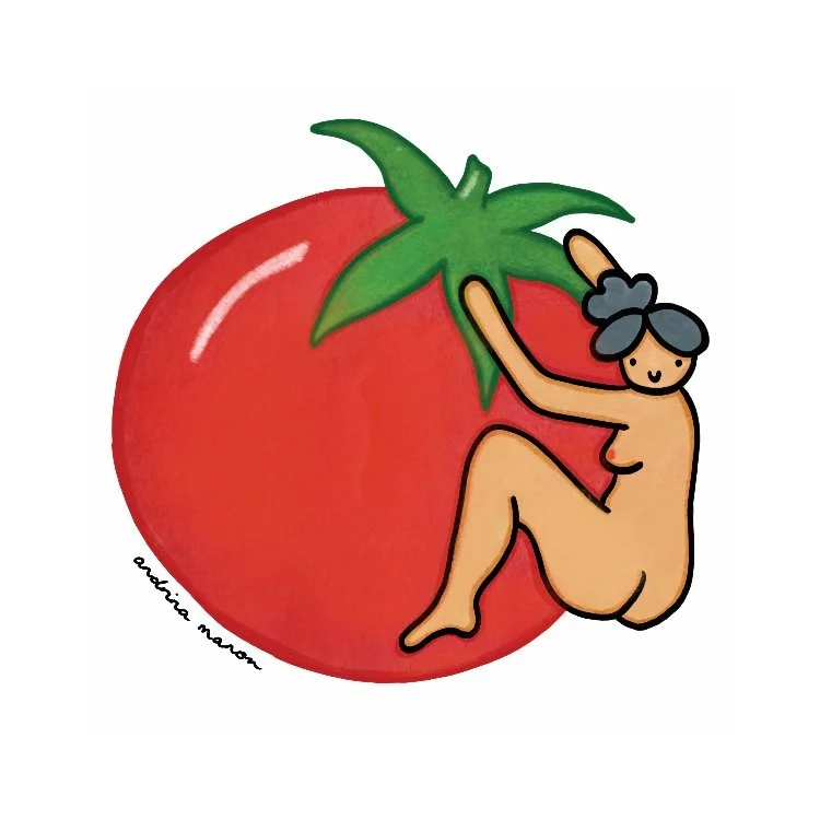 Tomato Hugger Sticker