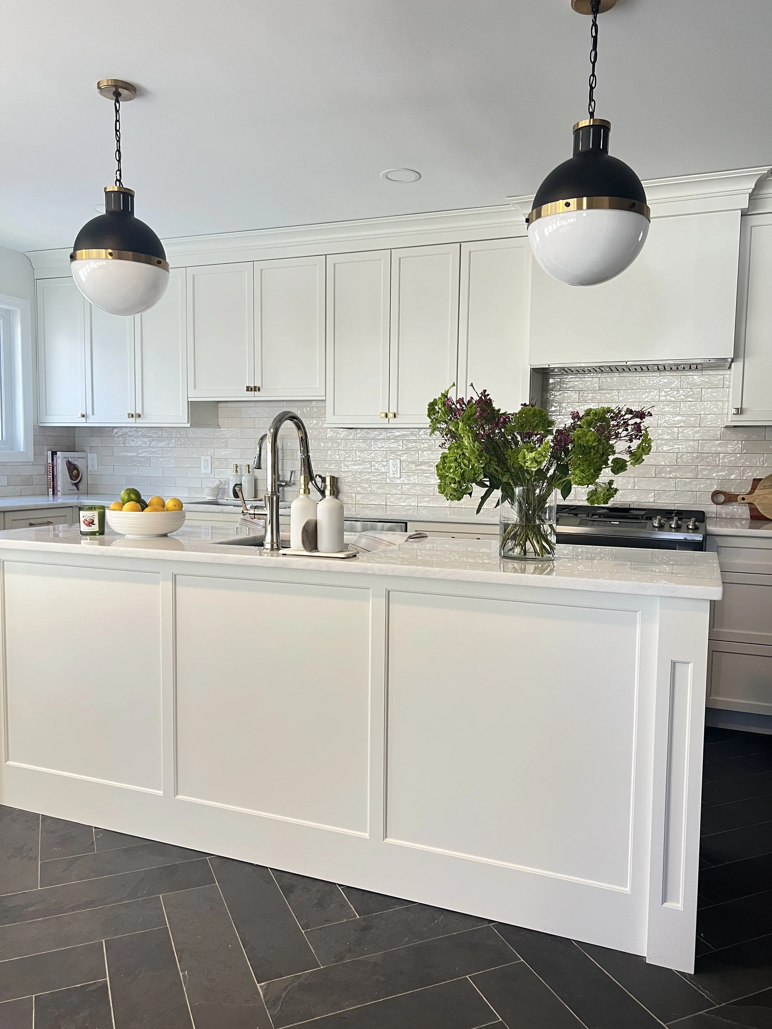 white-kitchen-island-globe-pendant-quartz-countertop.JPG
