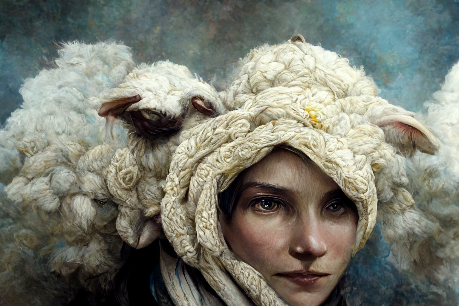 Cheeky_a_woman_wearing_a_sheep_as_a_scarf_highly_detailed_ee4e3621-e349-4fb6-8c6c-270a0efb8fe8.png