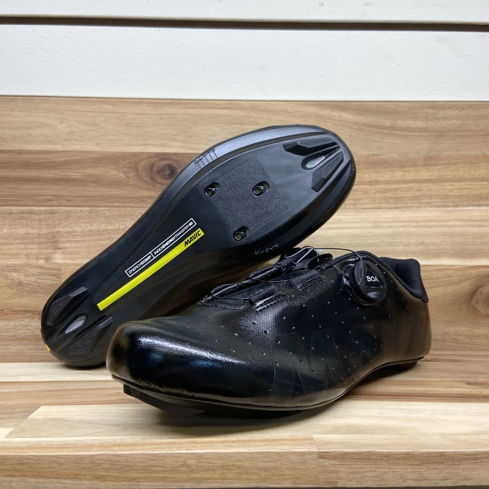Chaussures Vélo Route Mavic FROST - Noir - Taille 44 2/3 - Neuves - Pédales Automatiques
