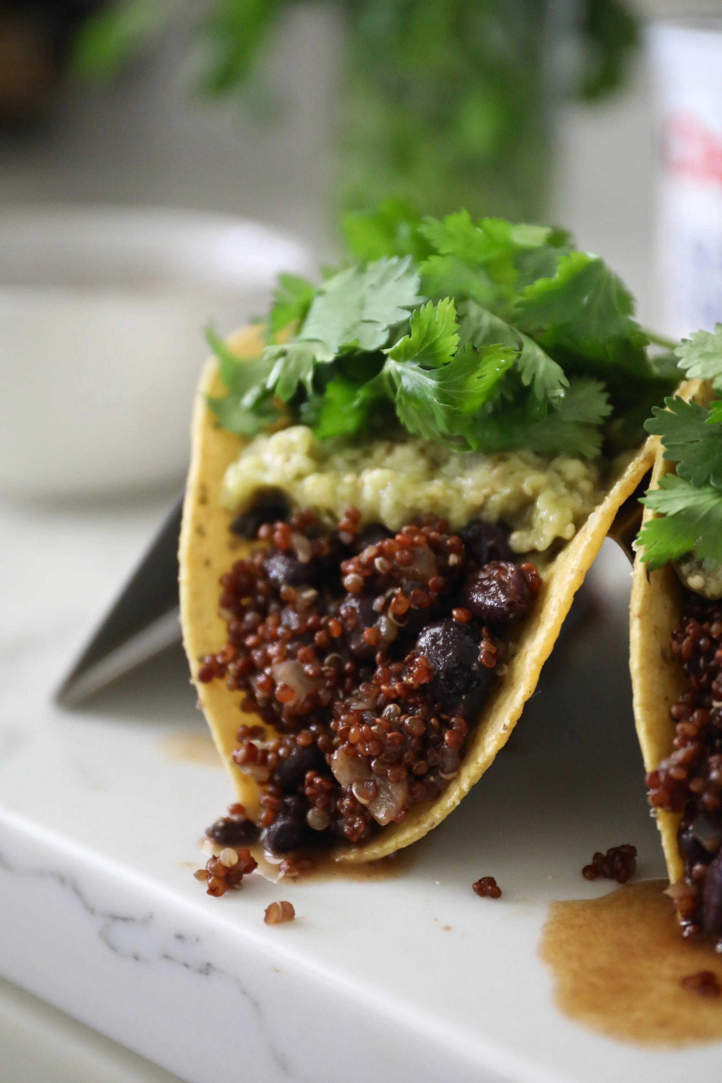 Spicy Quinoa Black Bean Tacos Kasim Hardaway