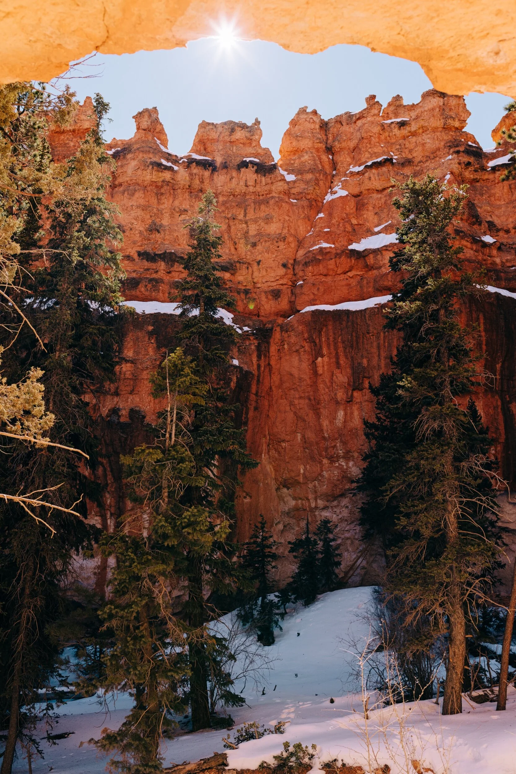View from where we ate lunch on the Queen’s Garden Trail