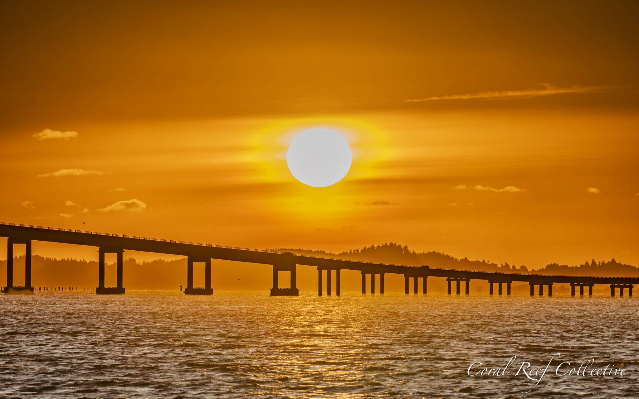 Megler Bridge sunset Astoria