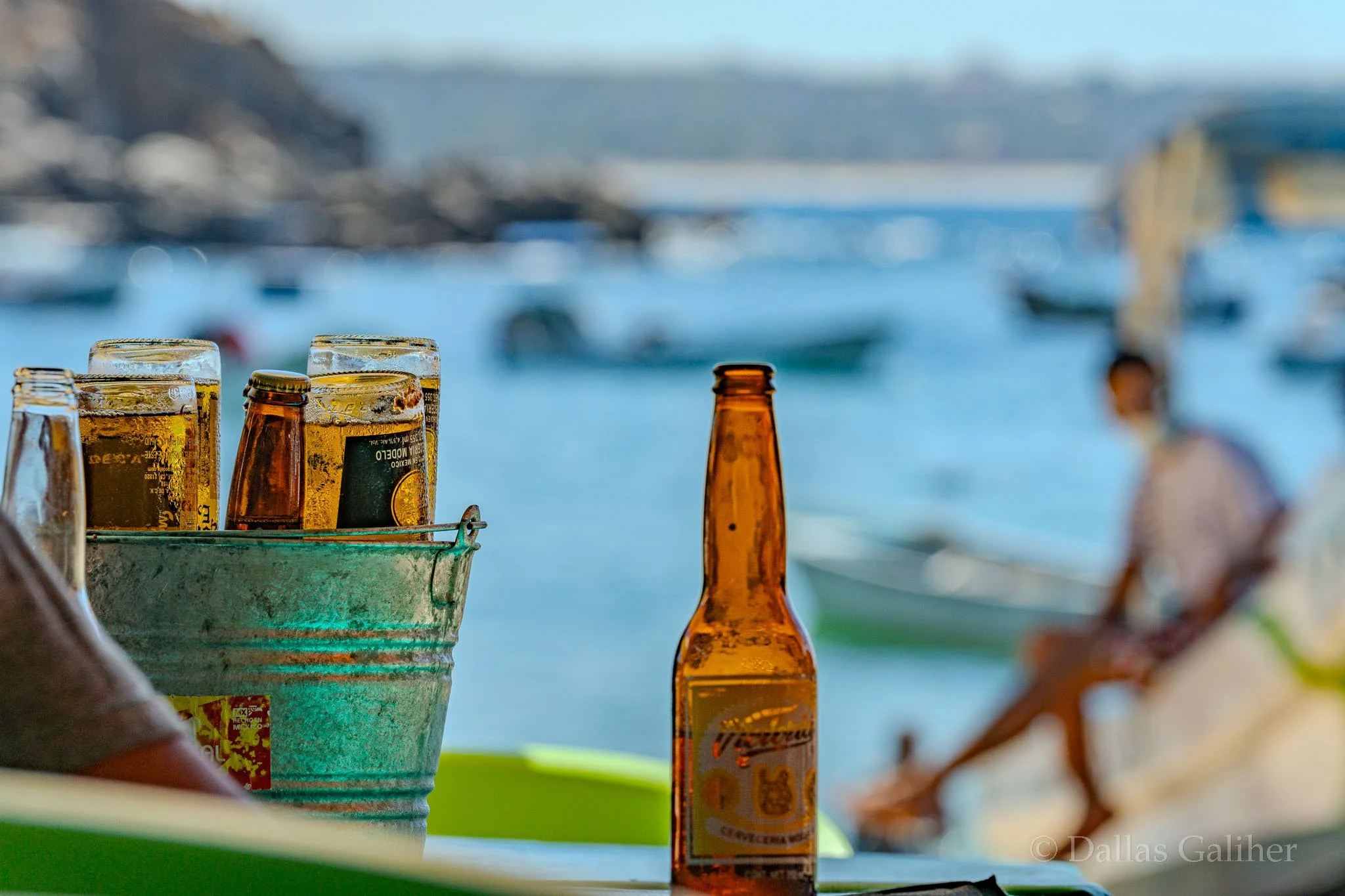 "Cubeta de cervezas"  Bucket of beers Puerto Angel Puerto Escondido Oaxaca